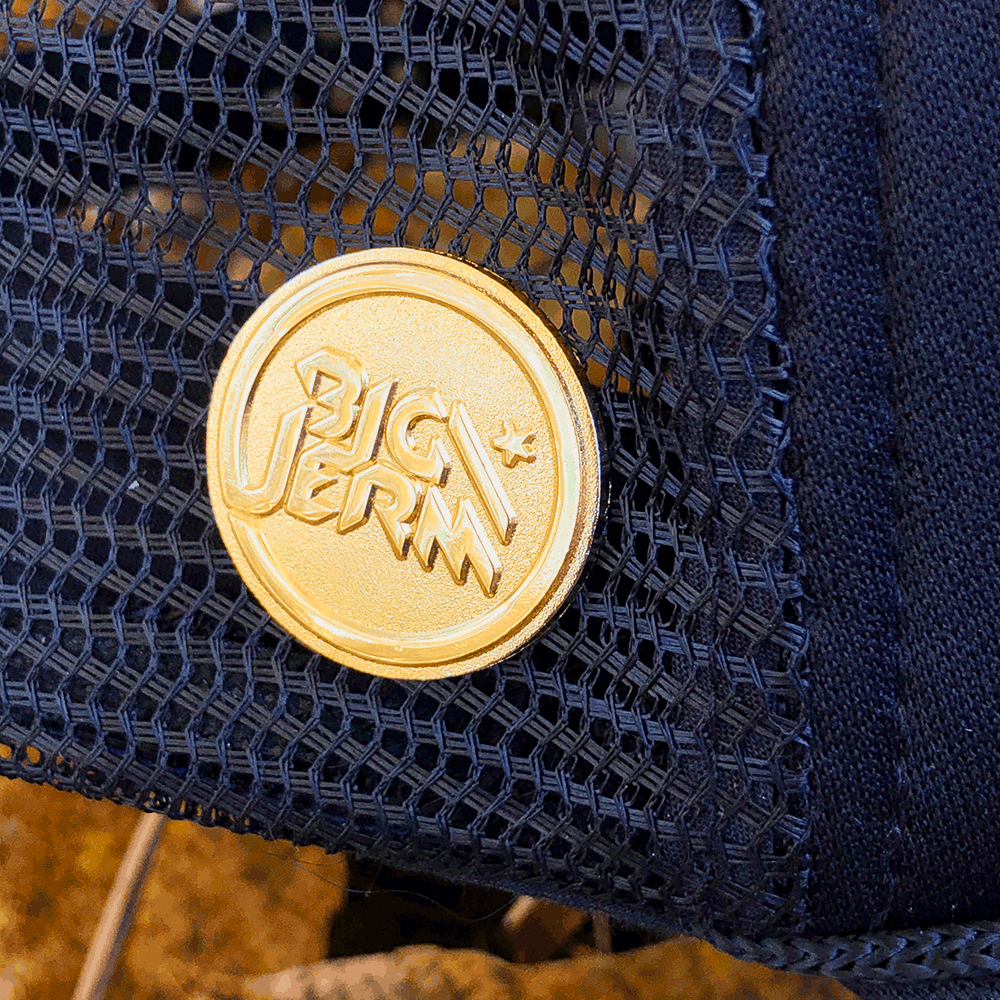 Disc Golf Pins | Big Jerm Disc Golf Hat Magnet - Jersey Discs