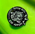 Disc Golf Pins | Throw Hard, Stay Hungry! Disc Golf Pin - Jersey Discs