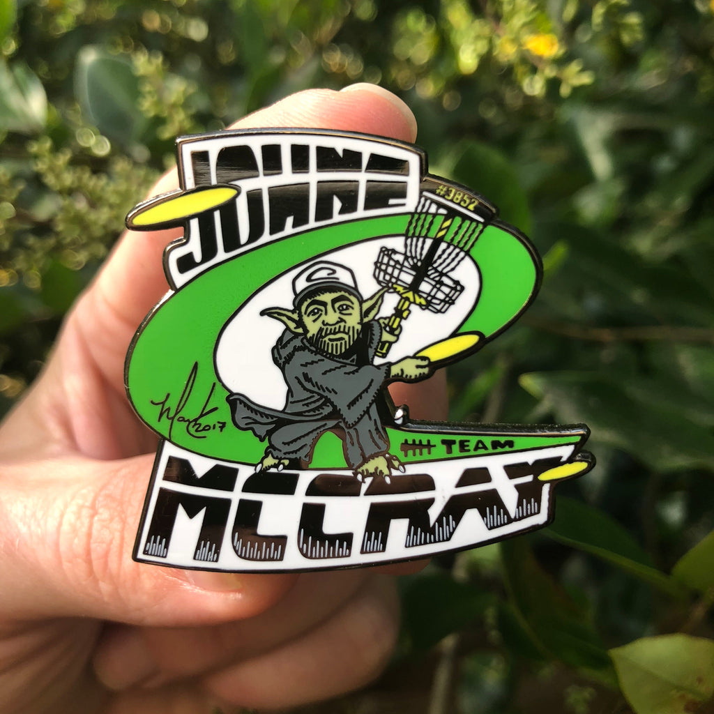 Disc Golf Pins | JohnE McCray ‘Jem Yoda’ Series 2 Disc Golf Pin - Jersey Discs