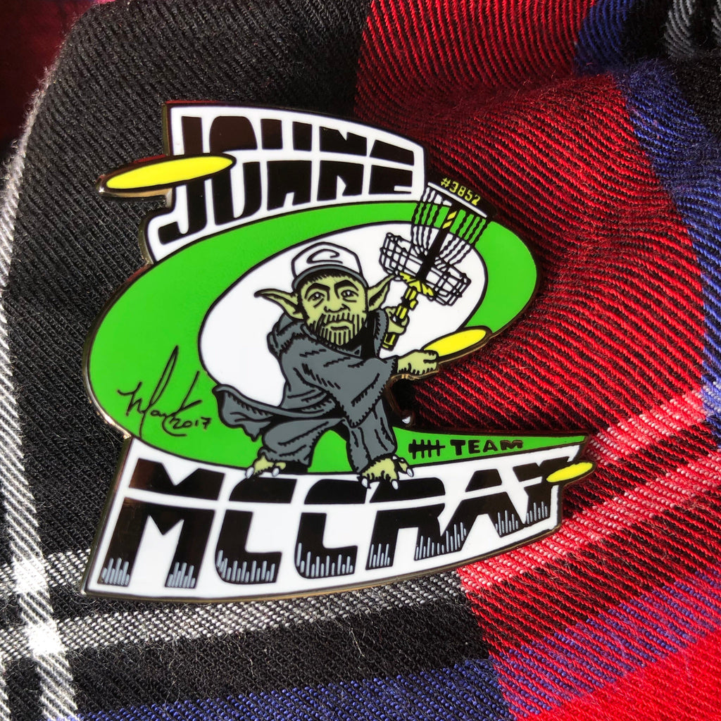 Disc Golf Pins | JohnE McCray ‘Jem Yoda’ Series 2 Disc Golf Pin - Jersey Discs