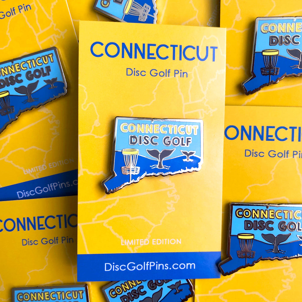 Disc Golf Pins | Connecticut Disc Golf Pin - Jersey Discs