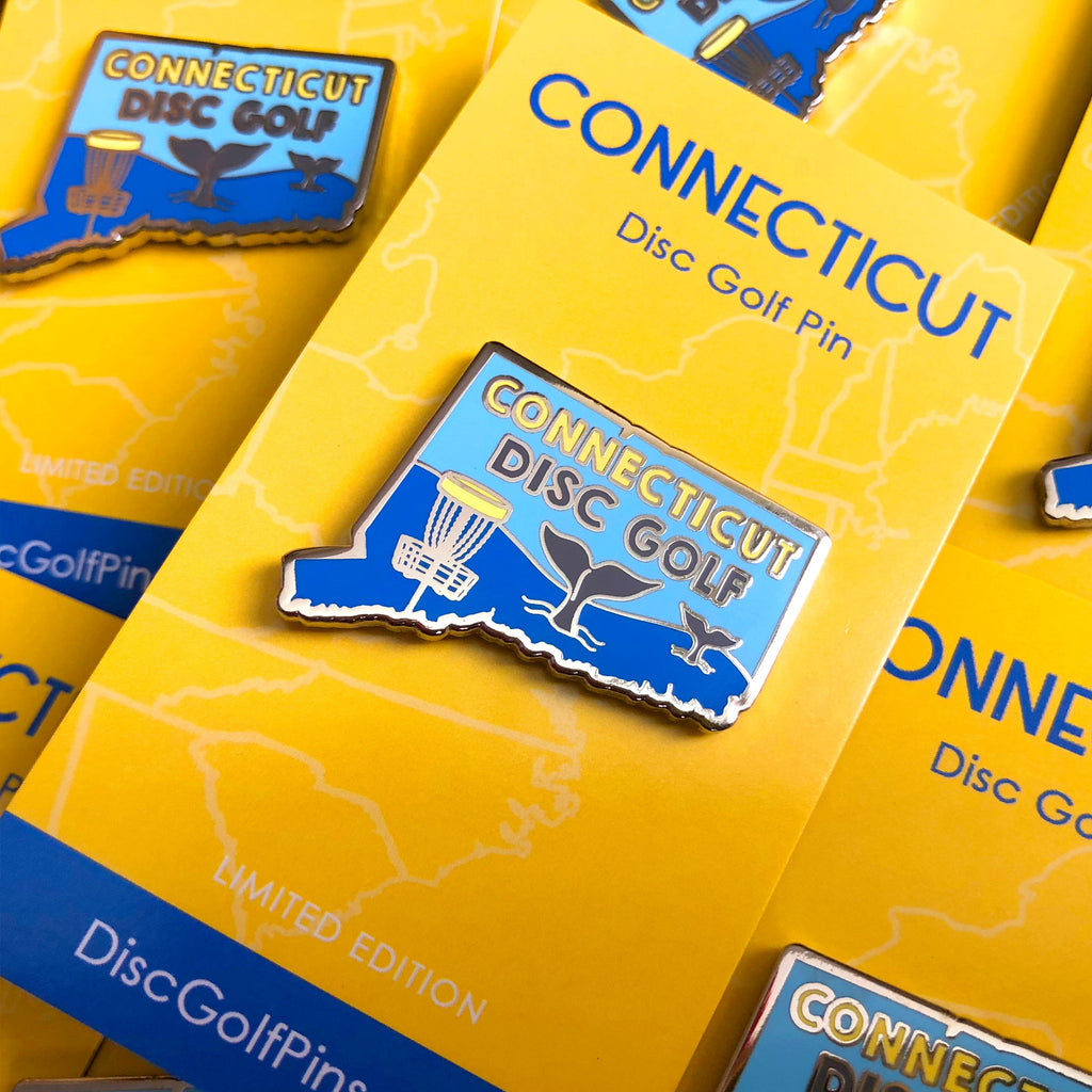Disc Golf Pins | Connecticut Disc Golf Pin - Jersey Discs