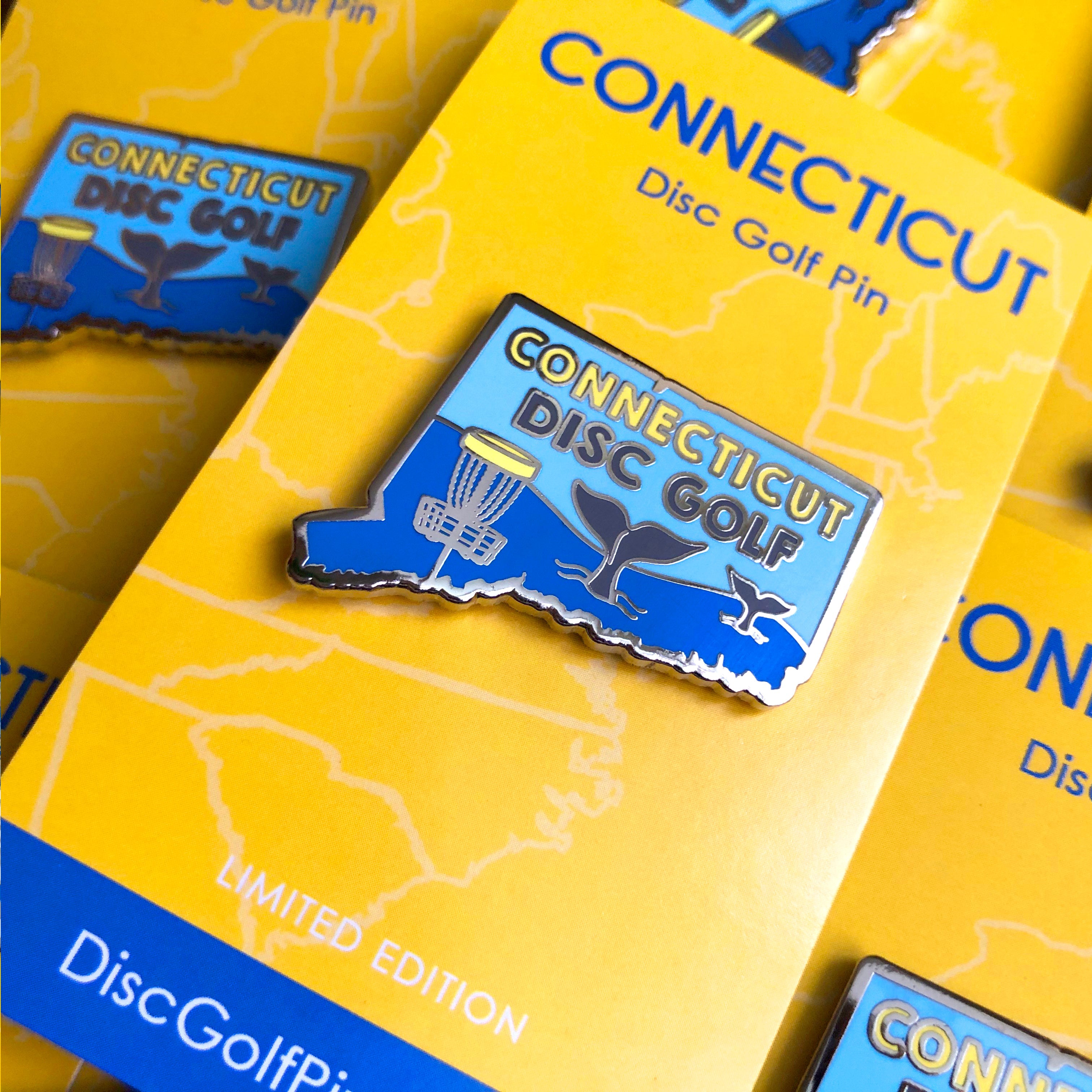 Disc Golf Pins | Connecticut Disc Golf Pin - Jersey Discs