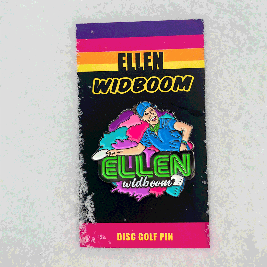 Disc Golf Pins | Ellen Widboom Disc Golf Pin Series 1 - Jersey Discs