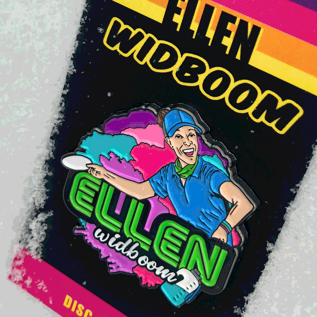 Disc Golf Pins | Ellen Widboom Disc Golf Pin Series 1 - Jersey Discs