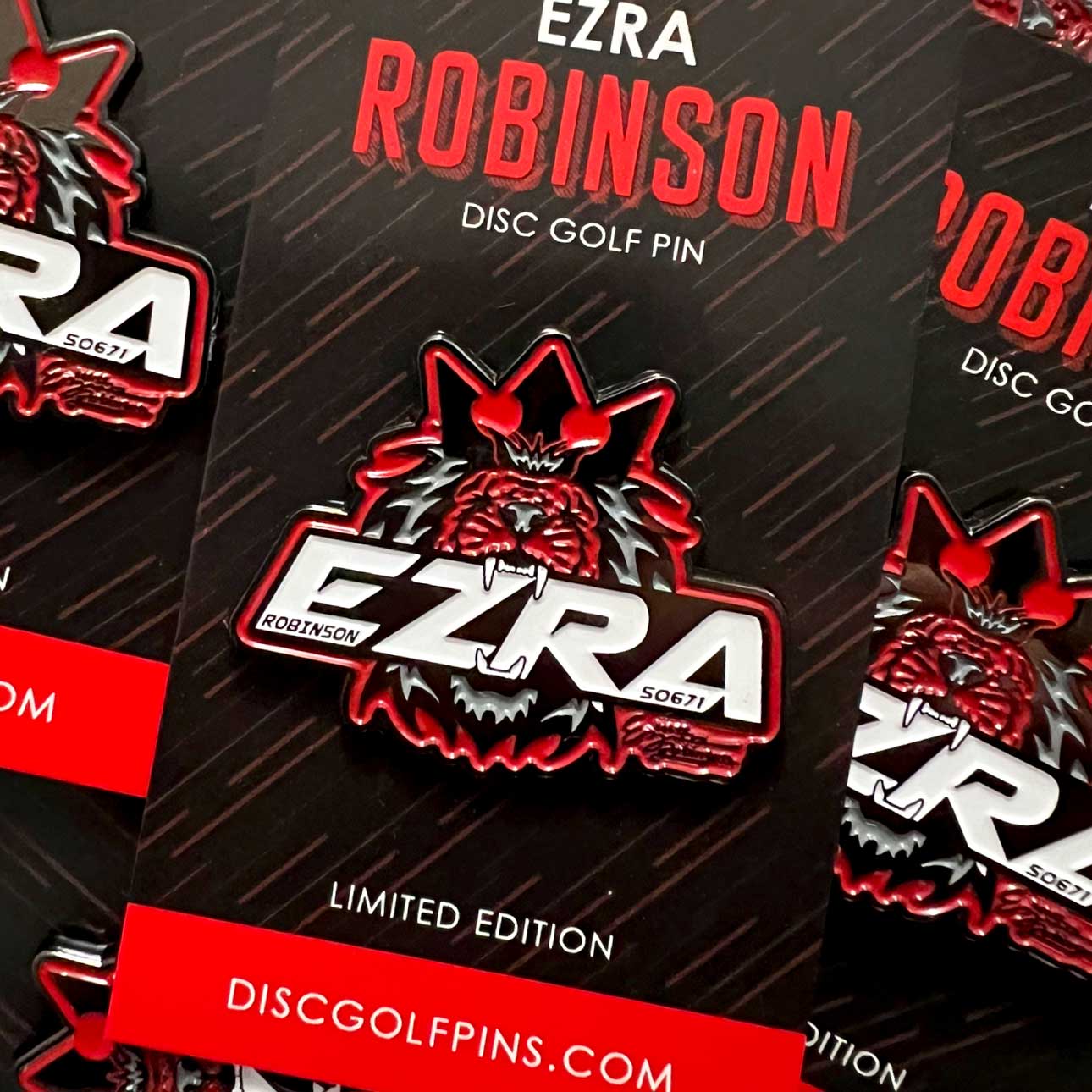 Disc Golf Pins | Ezra Robinson Disc Golf Pin - Series 1 - Jersey Discs