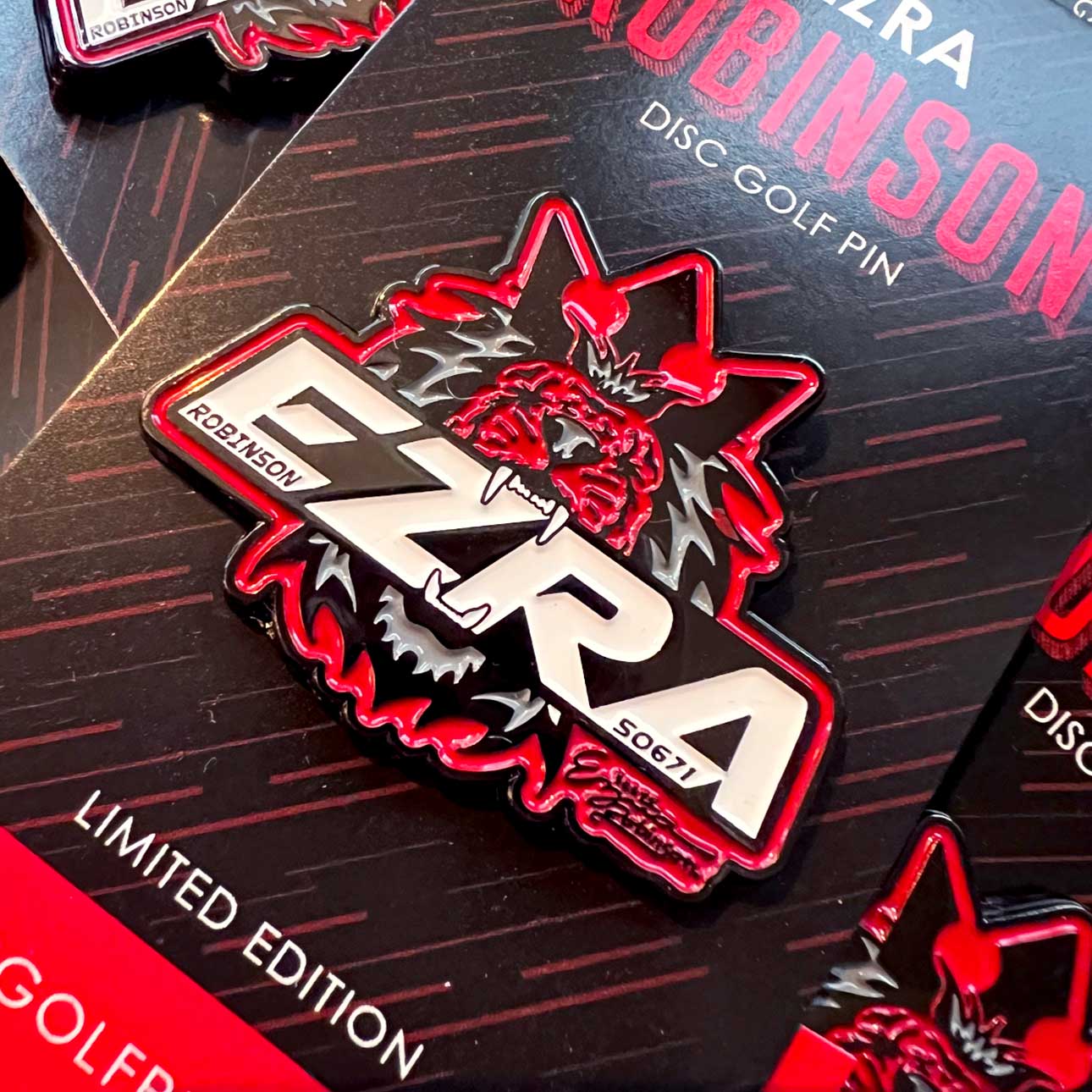 Disc Golf Pins | Ezra Robinson Disc Golf Pin - Series 1 - Jersey Discs