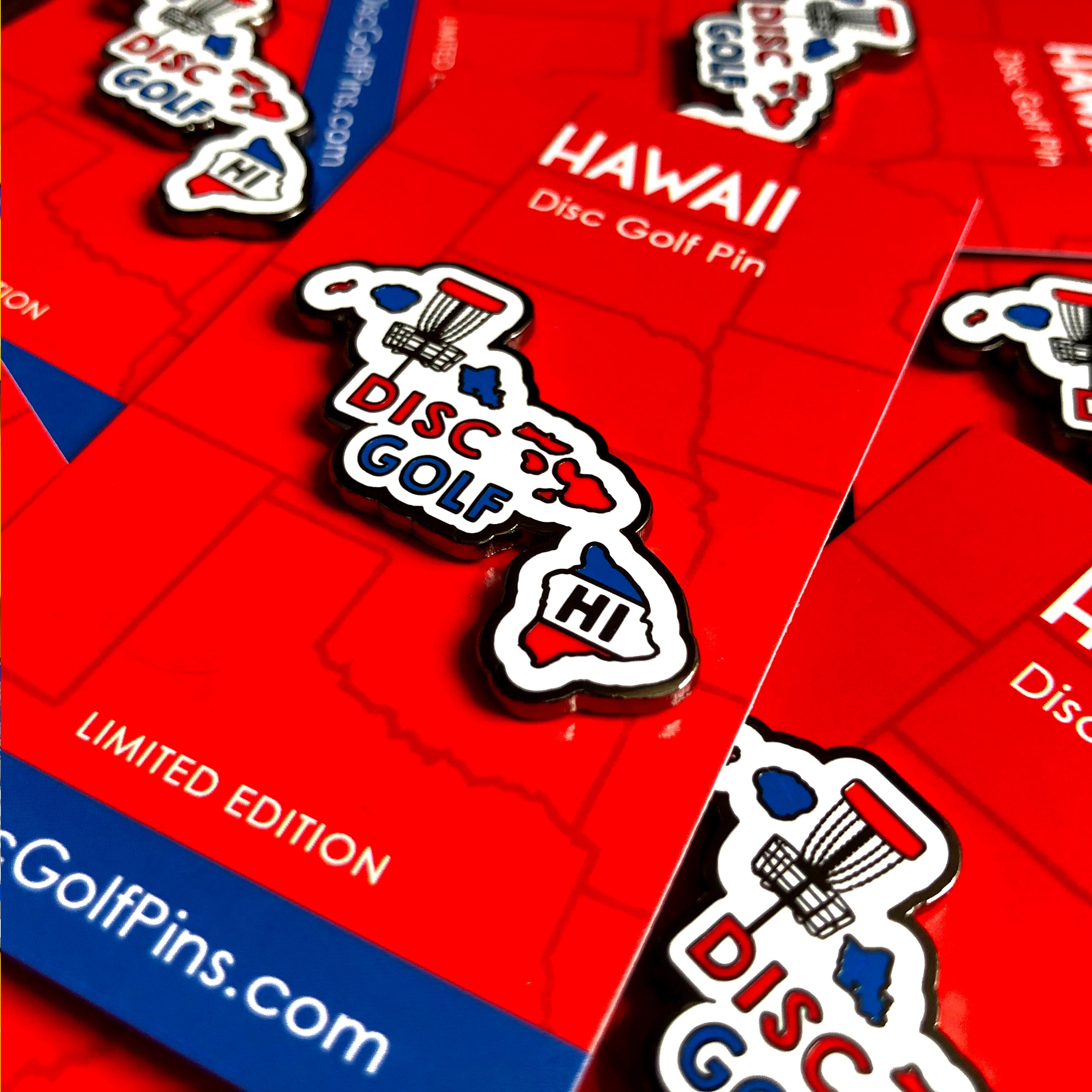Disc Golf Pins | Hawaii Disc Golf Pin - Jersey Discs