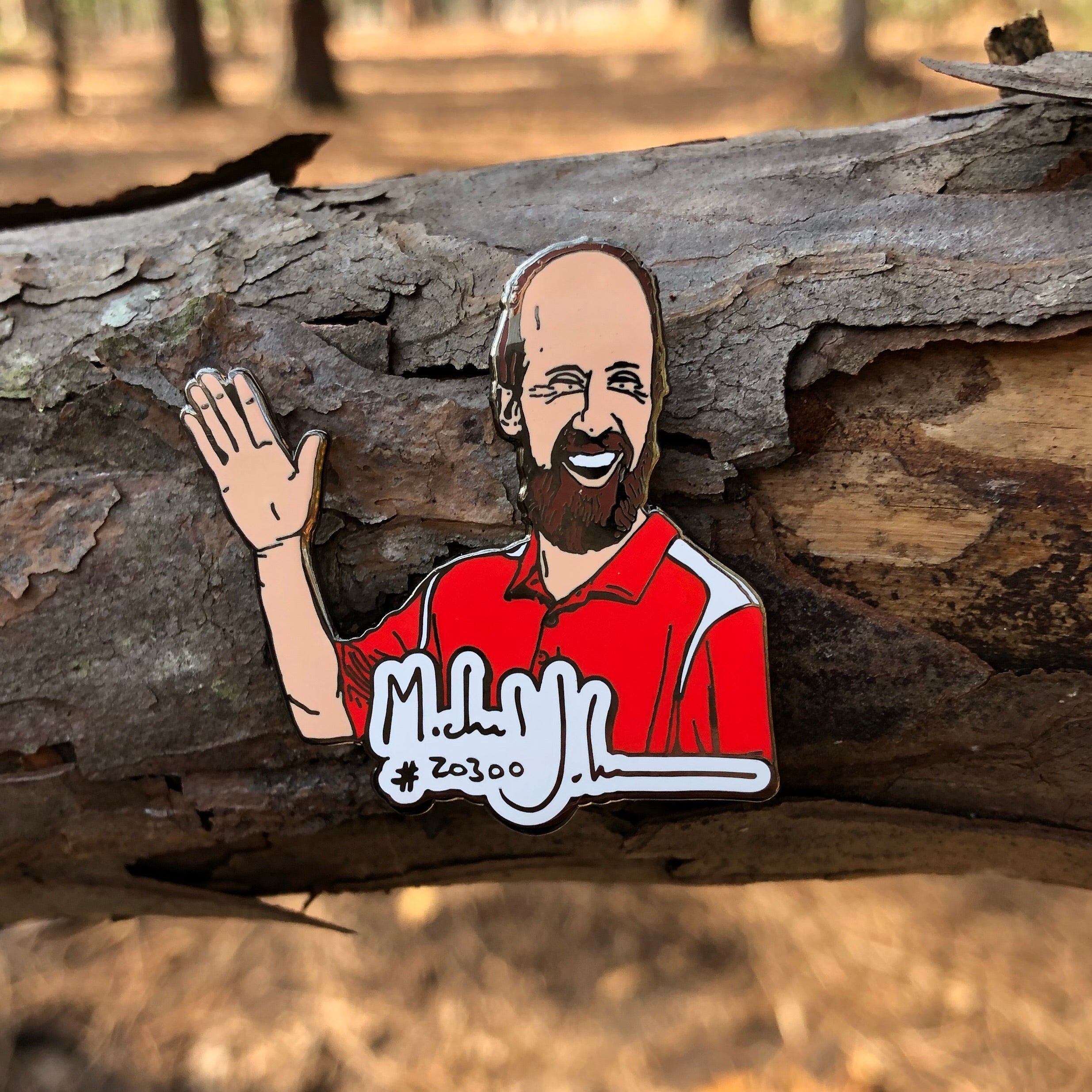 Disc Golf Pins | Michael Johansen Disc Golf Pin - Series 1 - Jersey Discs
