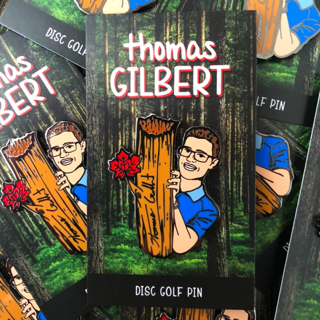 Disc Golf Pins | Thomas Gilbert Disc Golf Pin - Series 1 - Jersey Discs