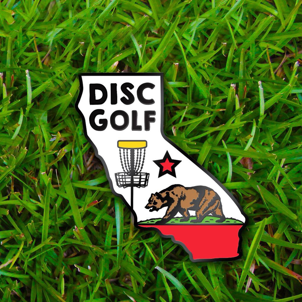 Disc Golf Pins | California Disc Golf Pin - Jersey Discs