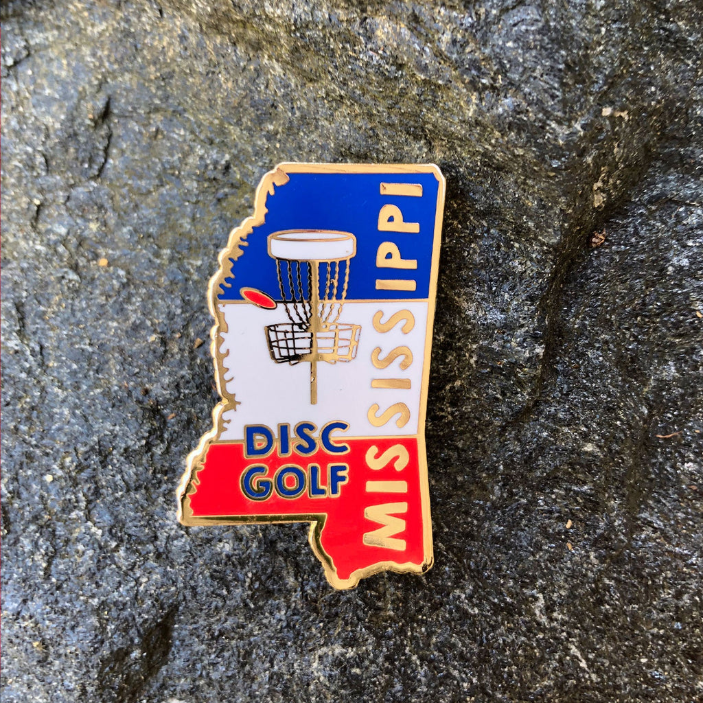 Disc Golf Pins | Mississippi Disc Golf Pin - Jersey Discs