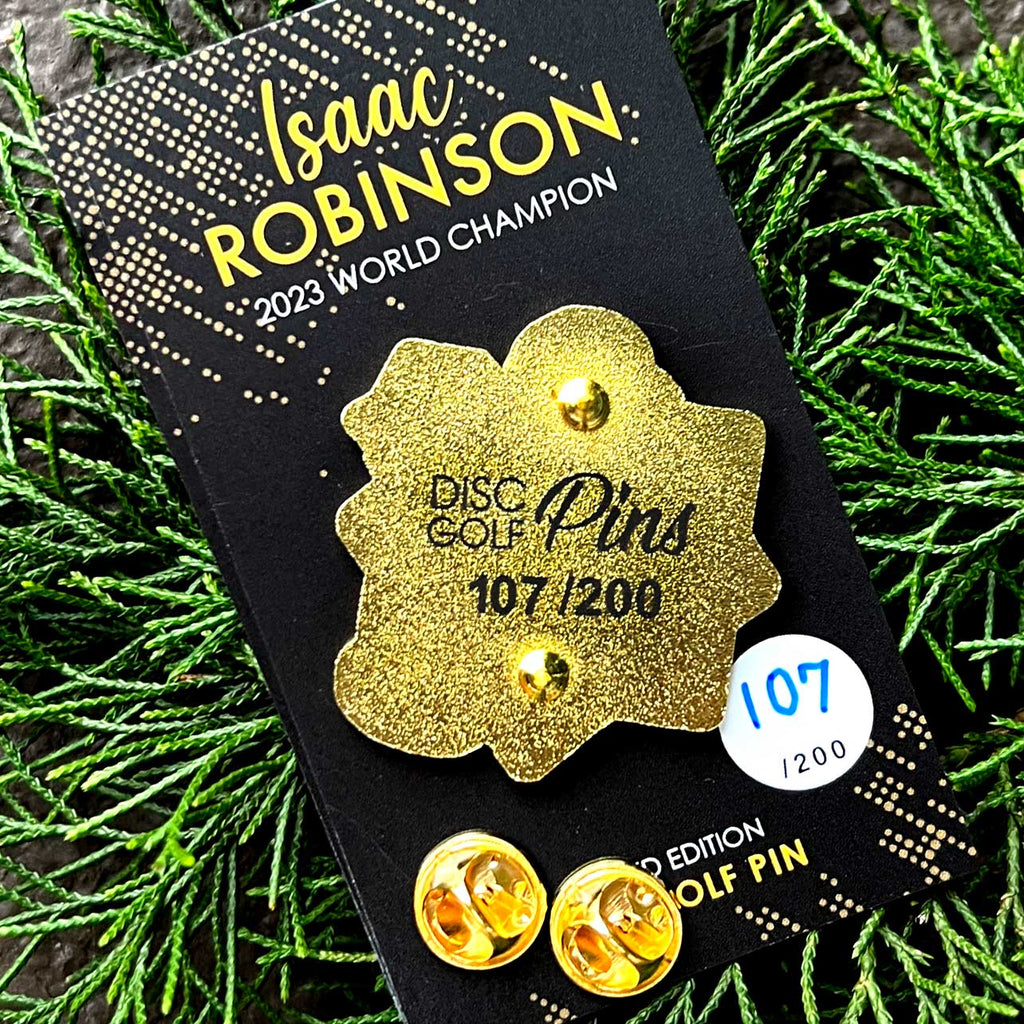 Disc Golf Pins | 2023 World Champion Isaac Robinson - Numbered Limited Edition - Jersey Discs