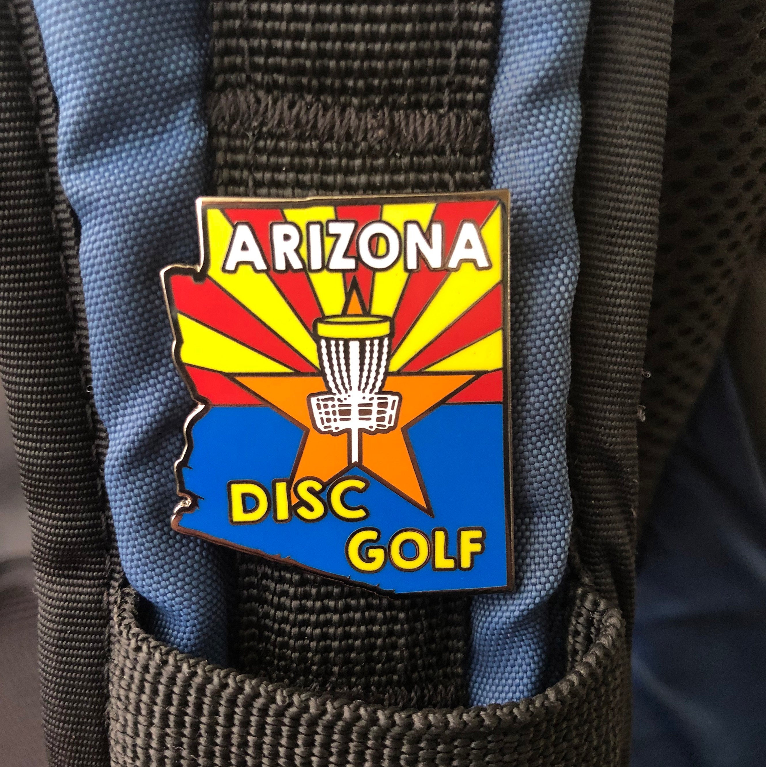 Disc Golf Pins | Arizona State Disc Golf Pin - Jersey Discs