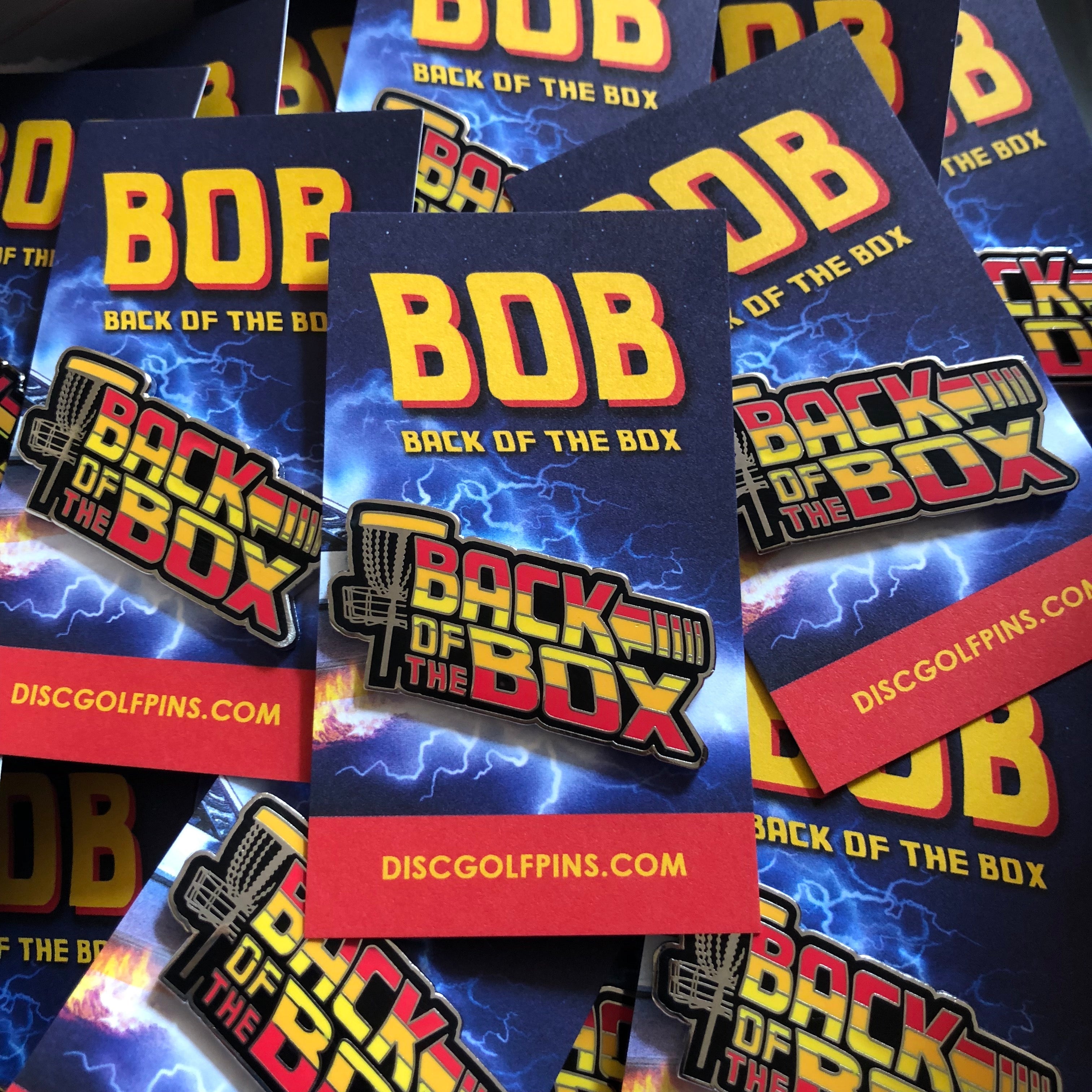Disc Golf Pins | Back of the Box Disc Golf Pin - Jersey Discs