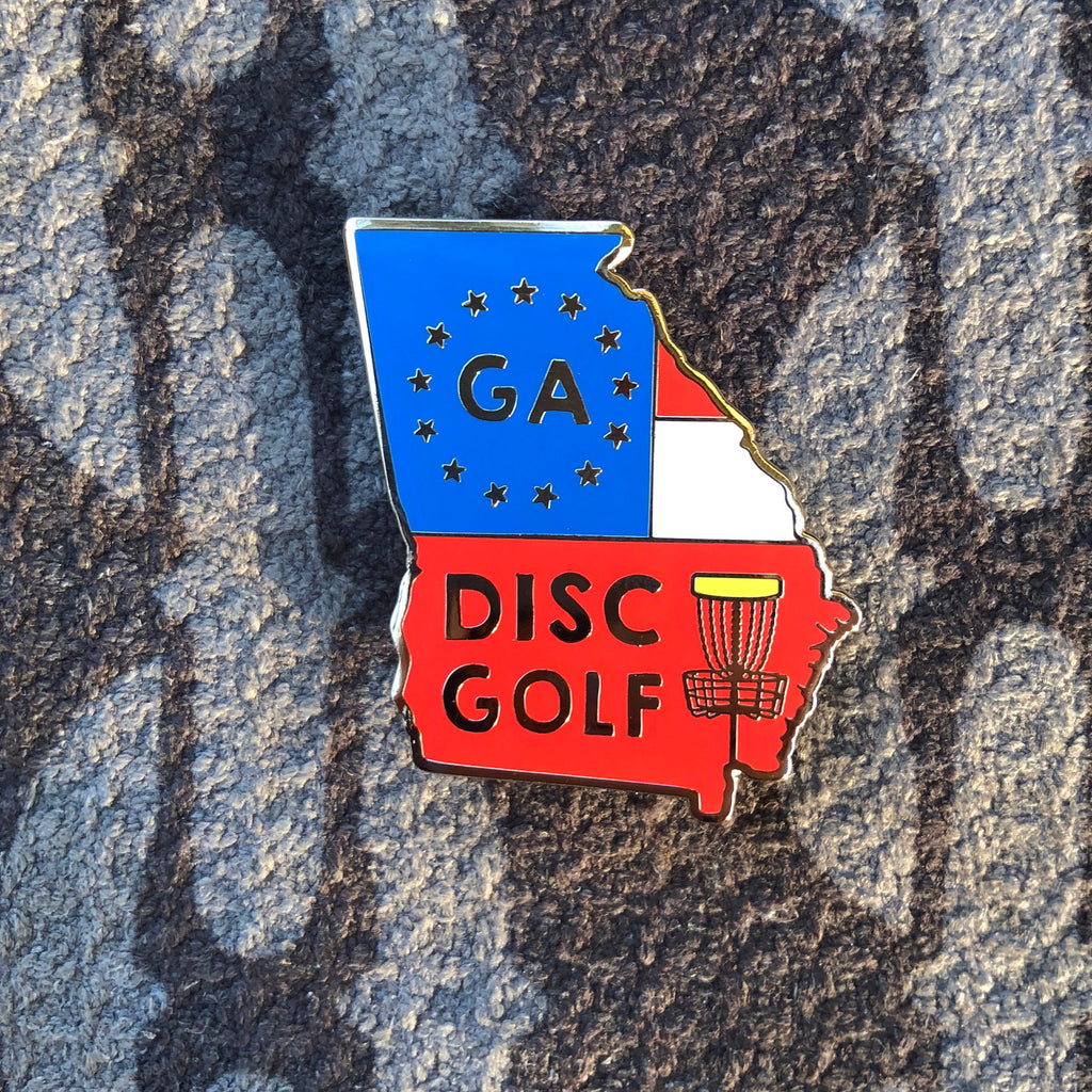Disc Golf Pins | Georgia Disc Golf Pin - Jersey Discs