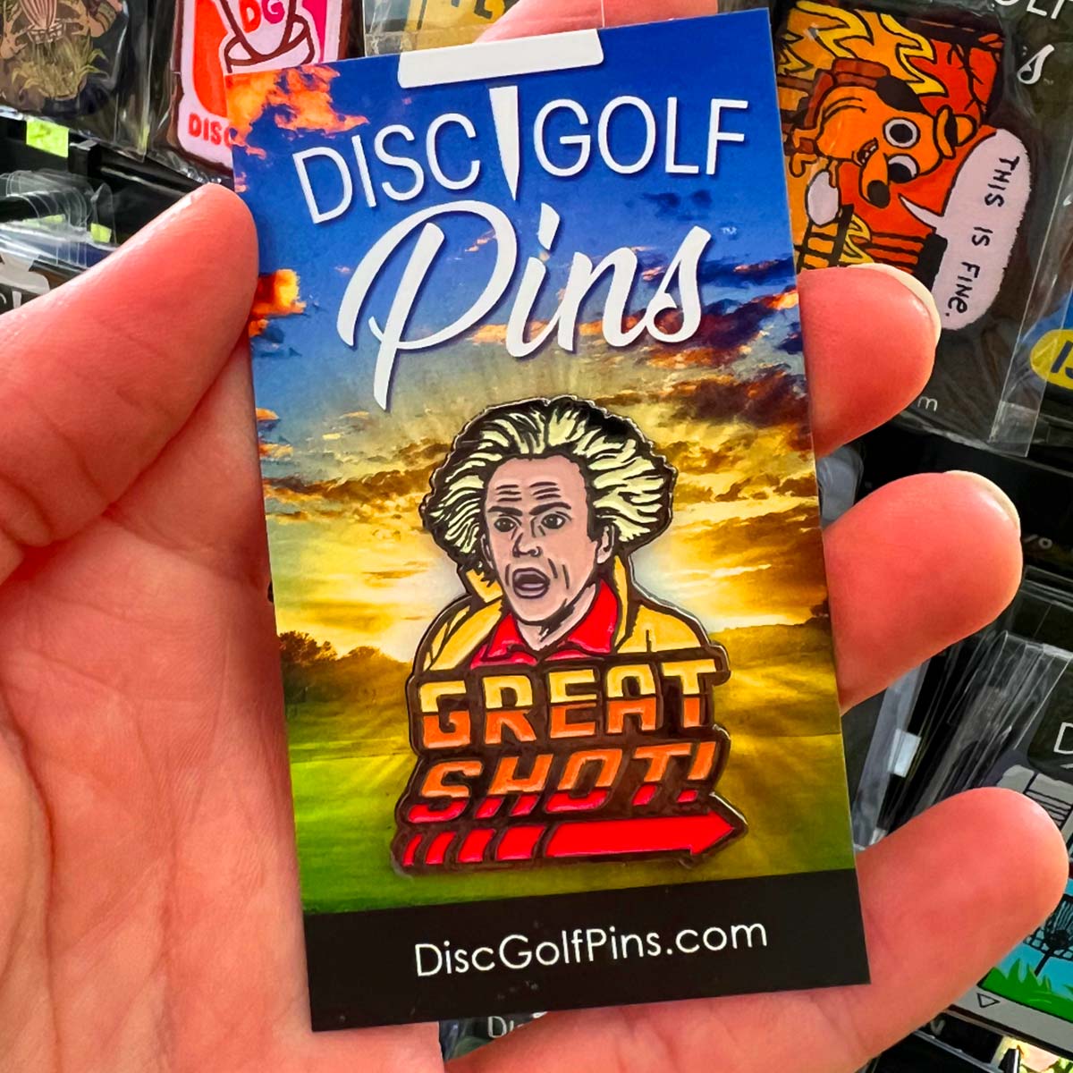 Disc Golf Pins | Great Shot! - Jersey Discs