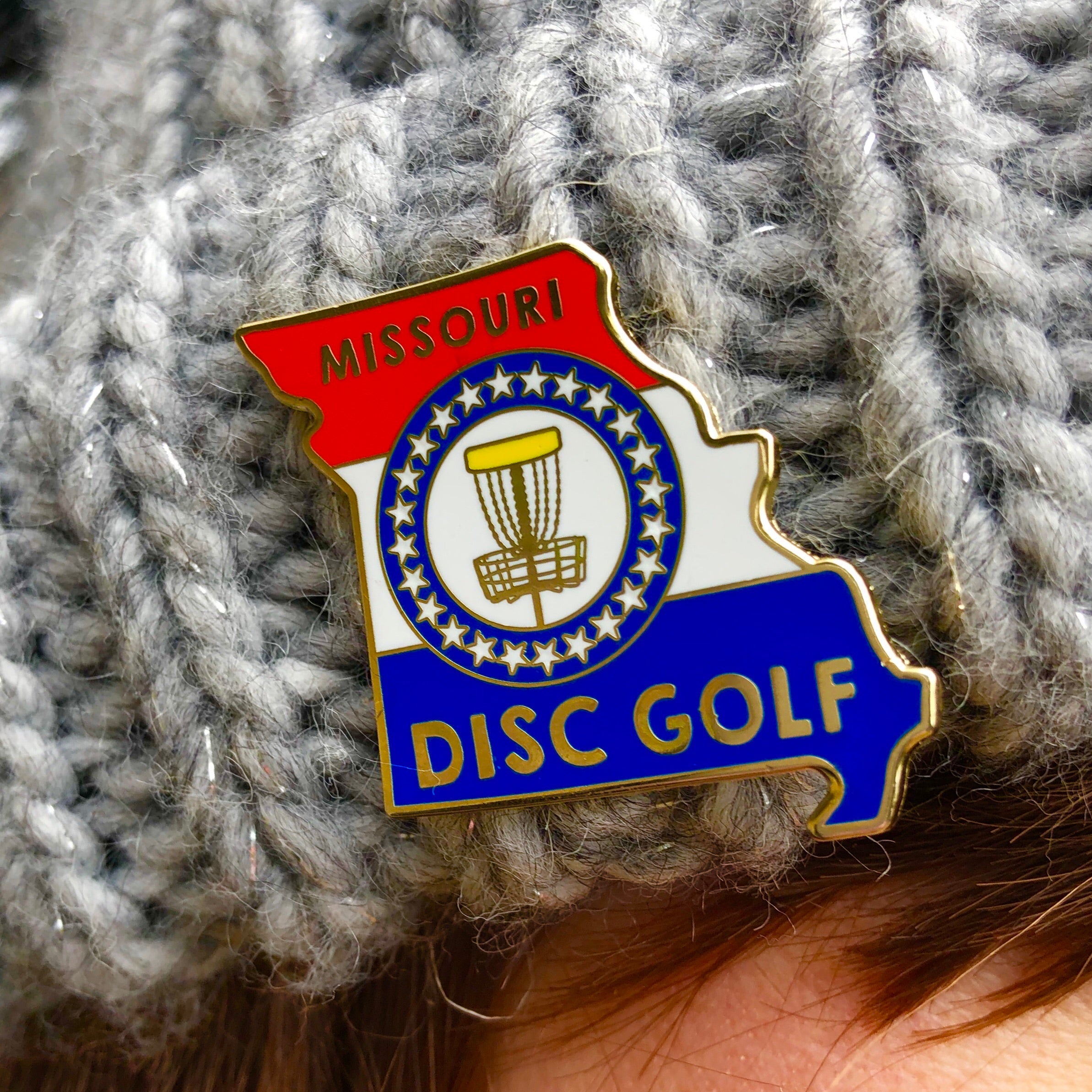 Disc Golf Pins | Missouri Disc Golf Pin - Jersey Discs