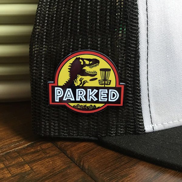 Disc Golf Pins | T-Rex Parked Pin - Jersey Discs