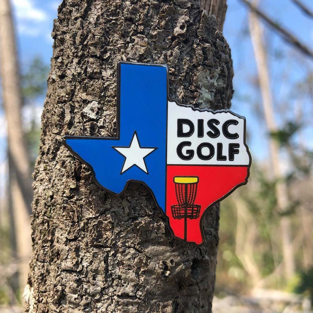 Disc Golf Pins | Texas Disc Golf Pin - Jersey Discs