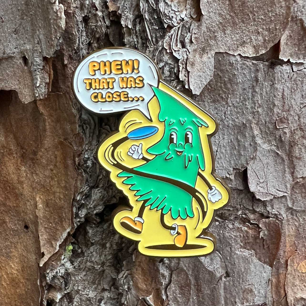 Disc Golf Pins | That Was Close Tree Disc Golf Pin - Jersey Discs