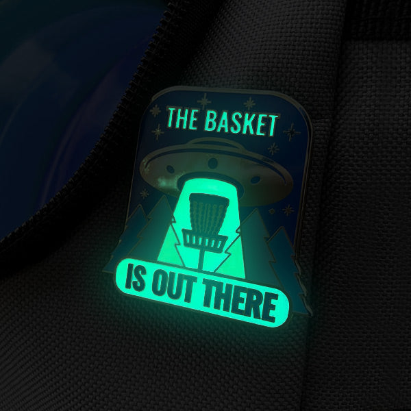 Disc Golf Pins | The Basket is Out There Disc Golf Pin - Jersey Discs