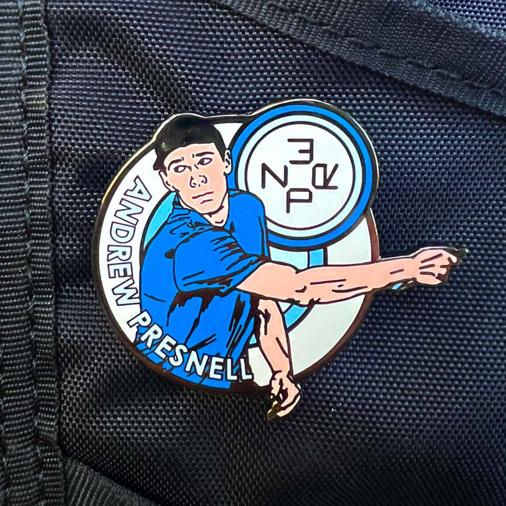 Disc Golf Pins | Andrew Presnell Disc Golf Pin - Series 1 - Jersey Discs