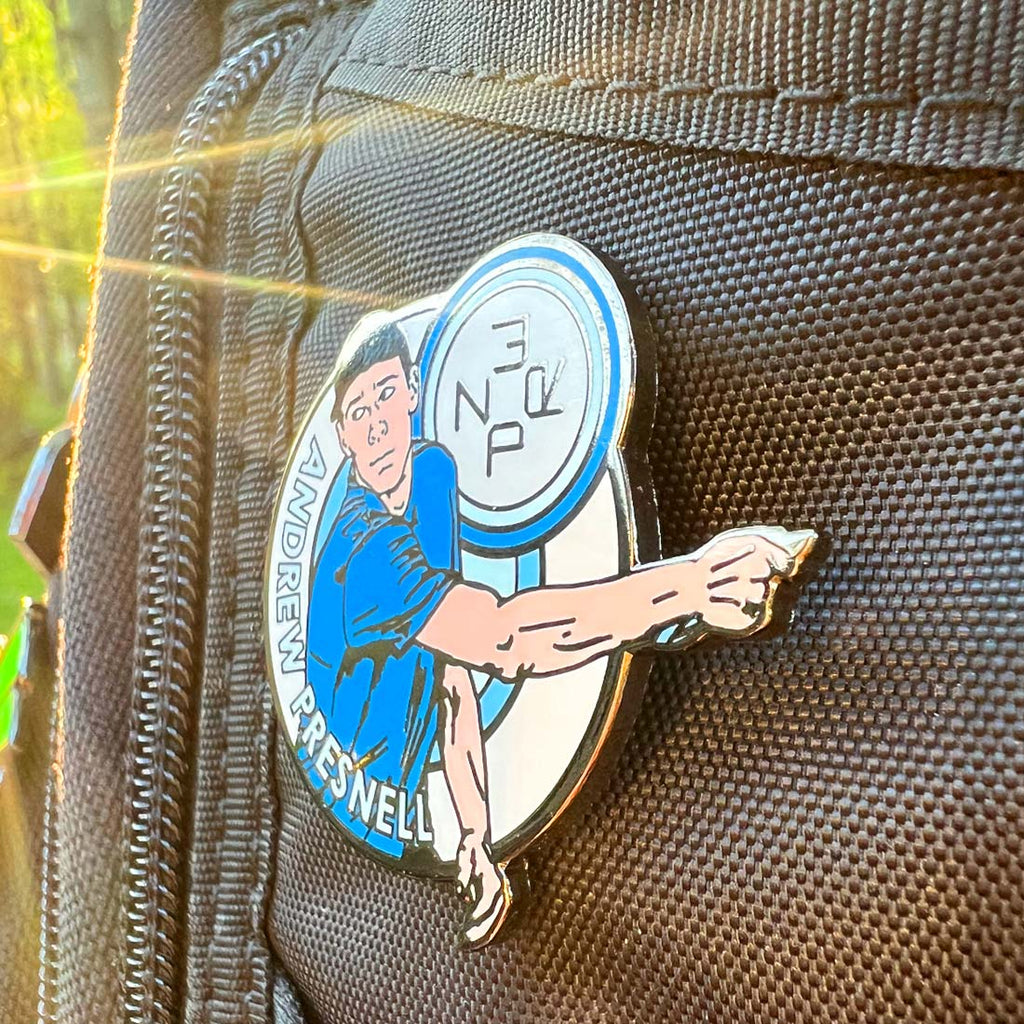 Disc Golf Pins | Andrew Presnell Disc Golf Pin - Series 1 - Jersey Discs