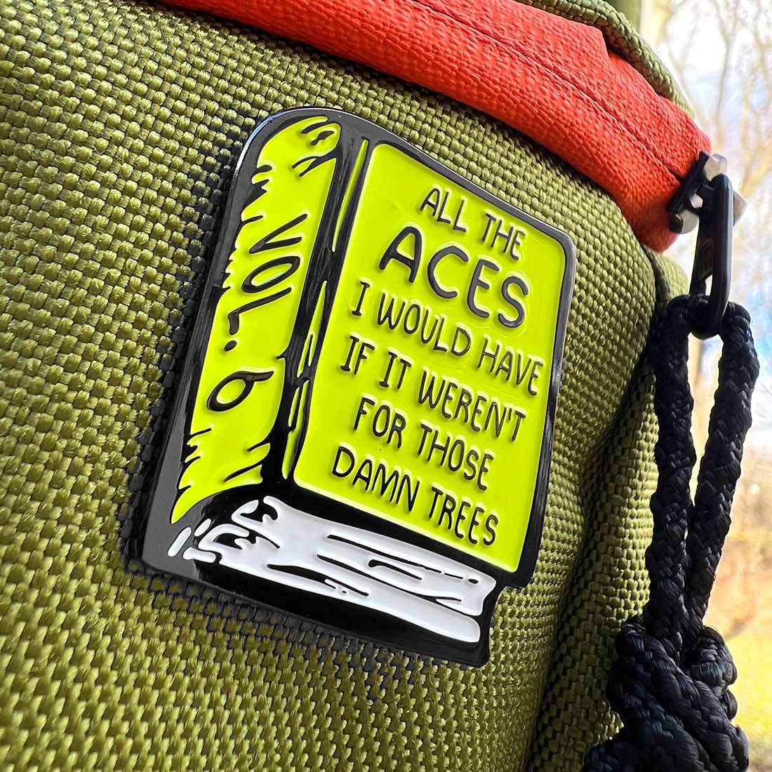 Disc Golf Pins | Book Of ALMOST Aces Vol. 6 Disc Golf Pin - Jersey Discs