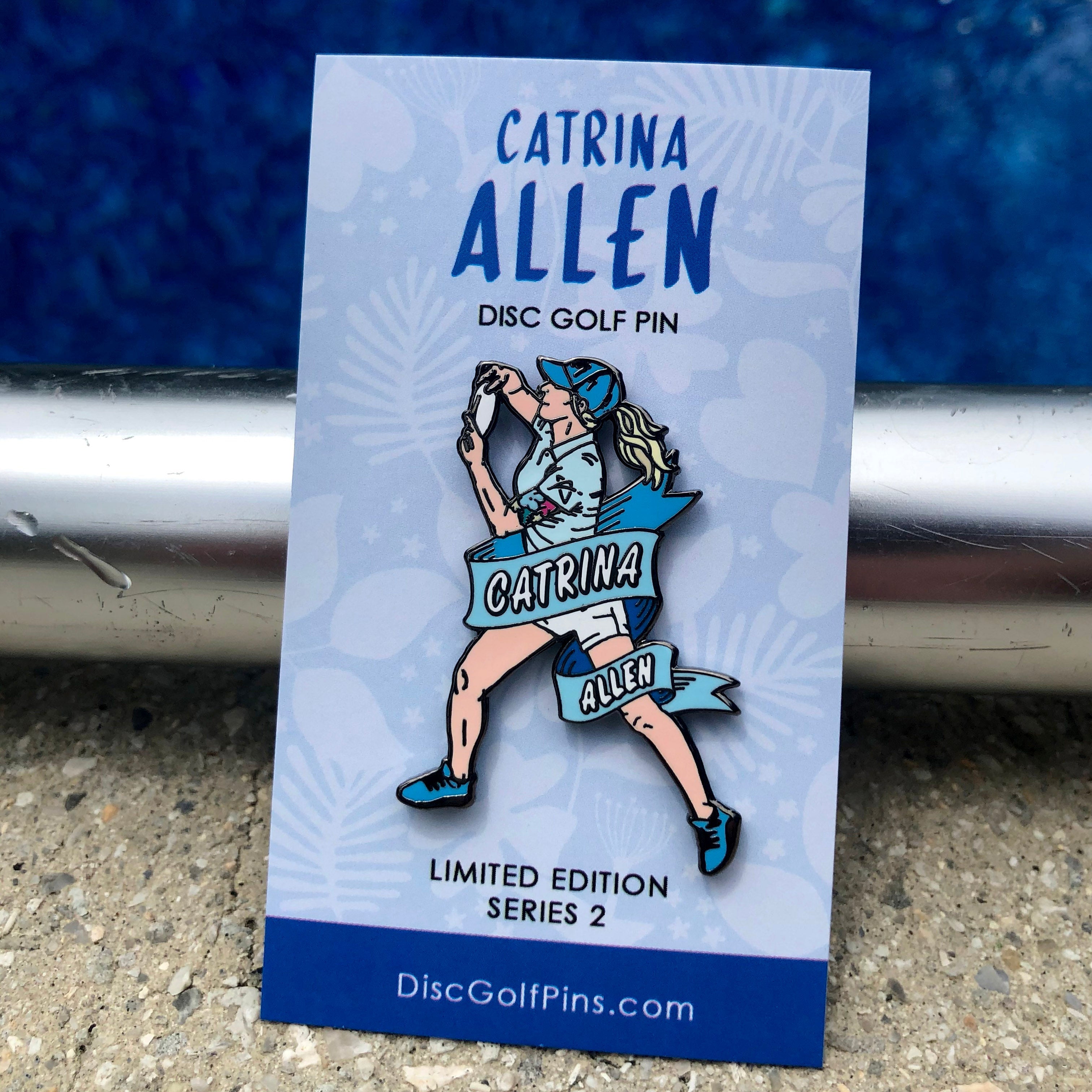 Disc Golf Pins | Catrina Allen Disc Golf Pin - Series 2 - Jersey Discs