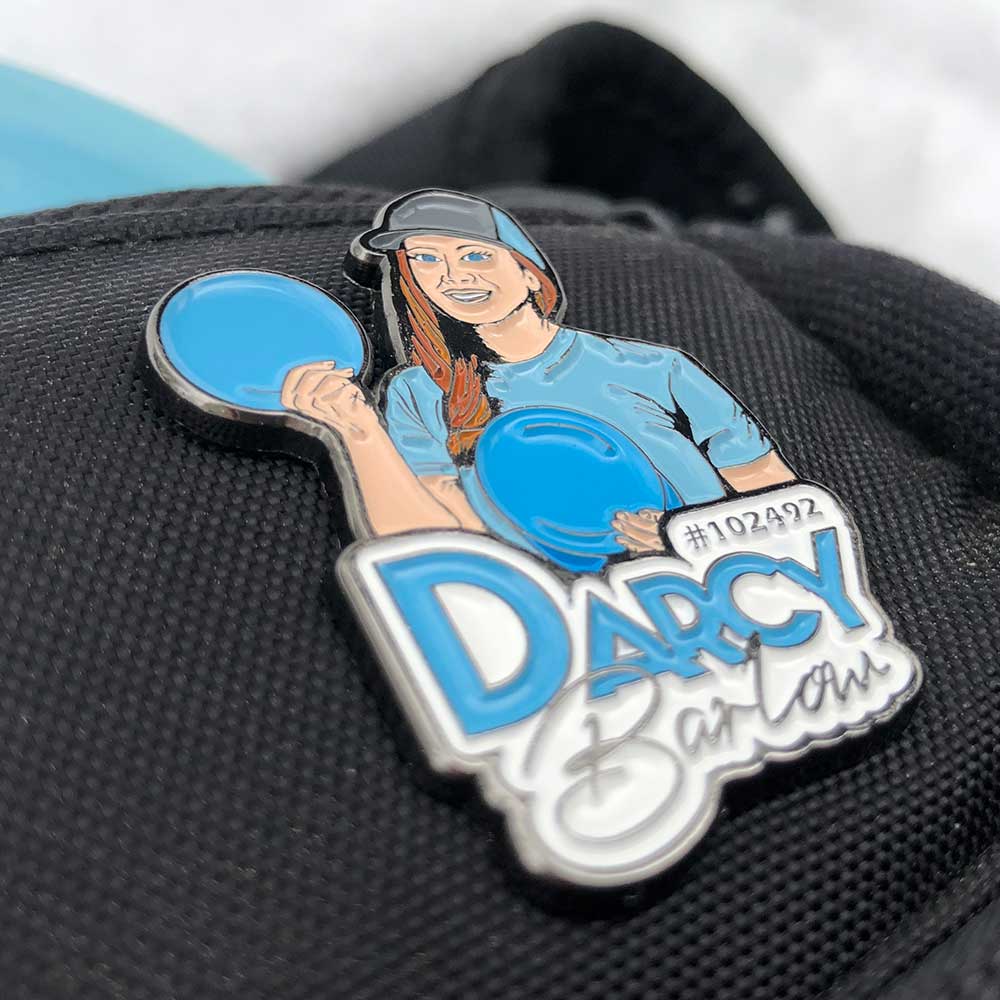 Disc Golf Pins | Darcy Barlow Disc Golf Pin - Series 1 - Jersey Discs