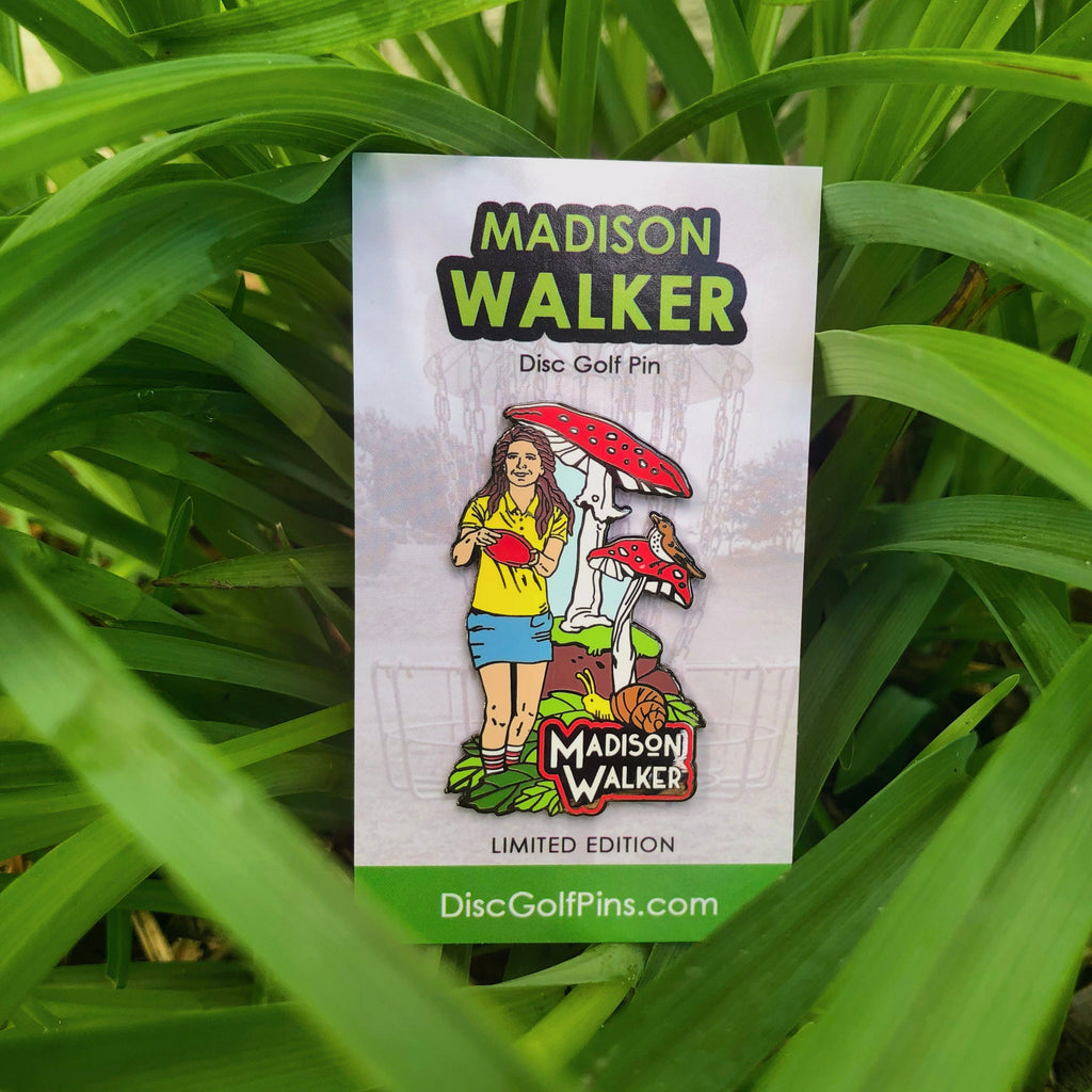 Disc Golf Pins | Madison Walker Disc Golf Pin - Series 1 - Jersey Discs