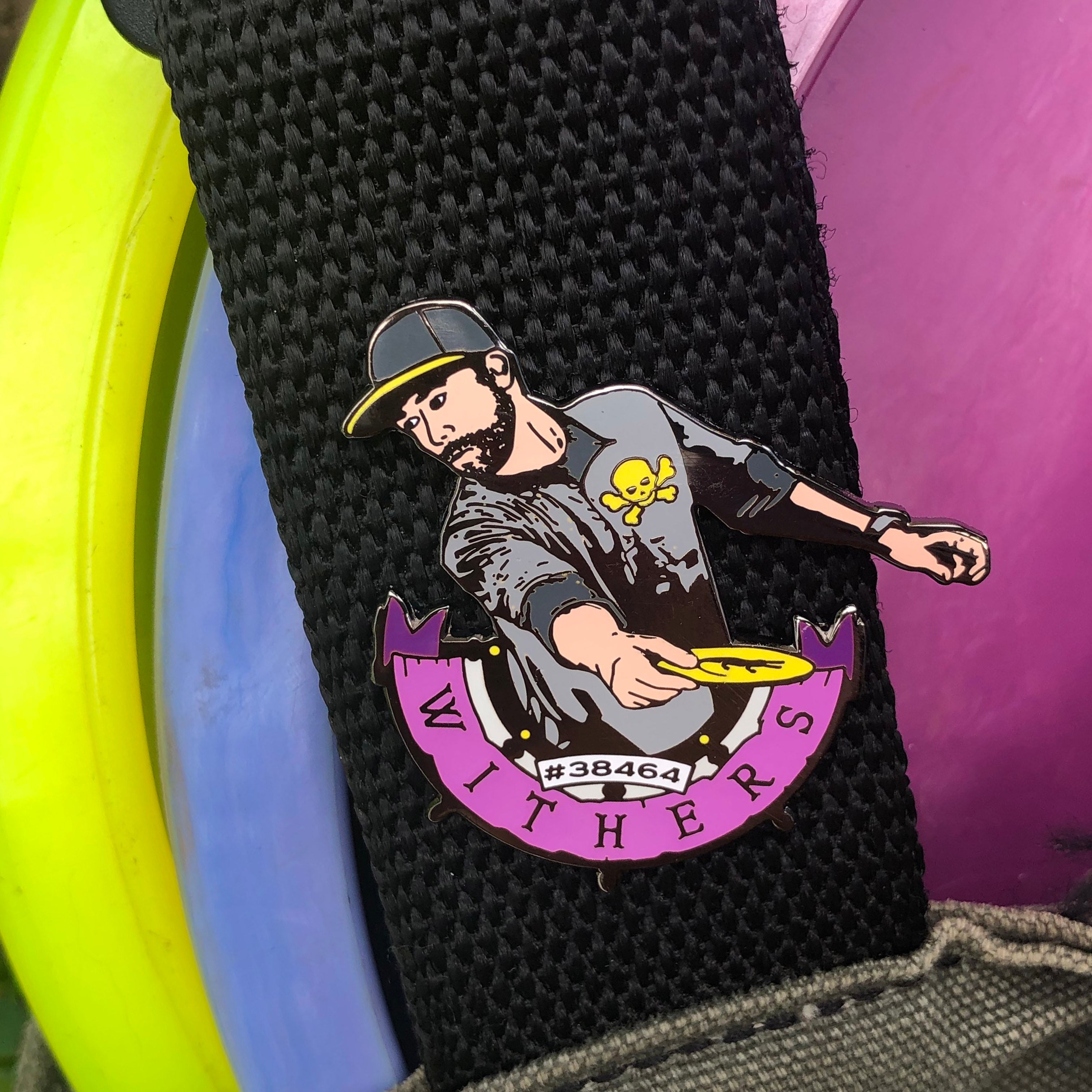 Disc Golf Pins | Scott Withers Disc Golf Pin - Series 1 - Jersey Discs