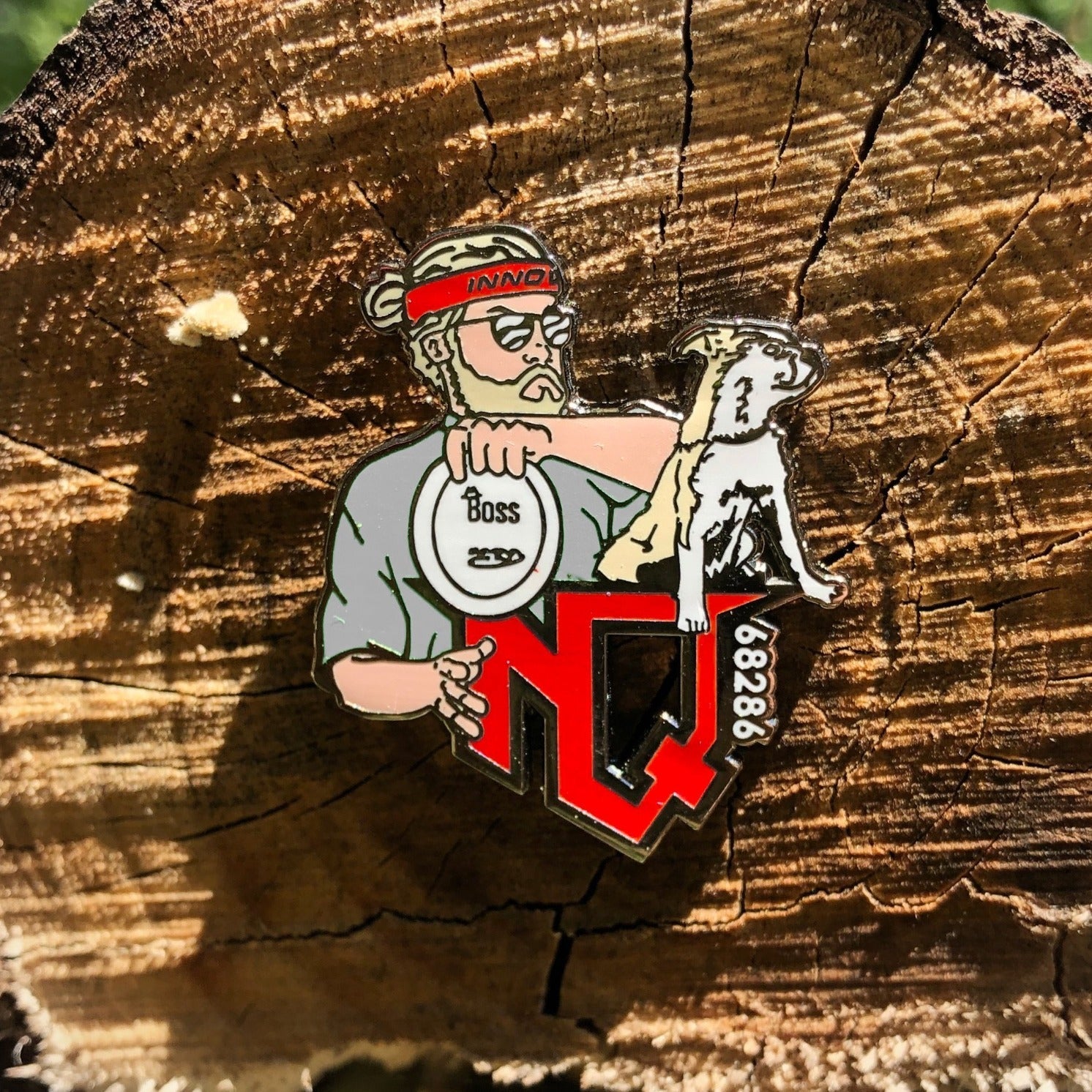 Disc Golf Pins | Nathan Queen Disc Golf Pin - Jersey Discs