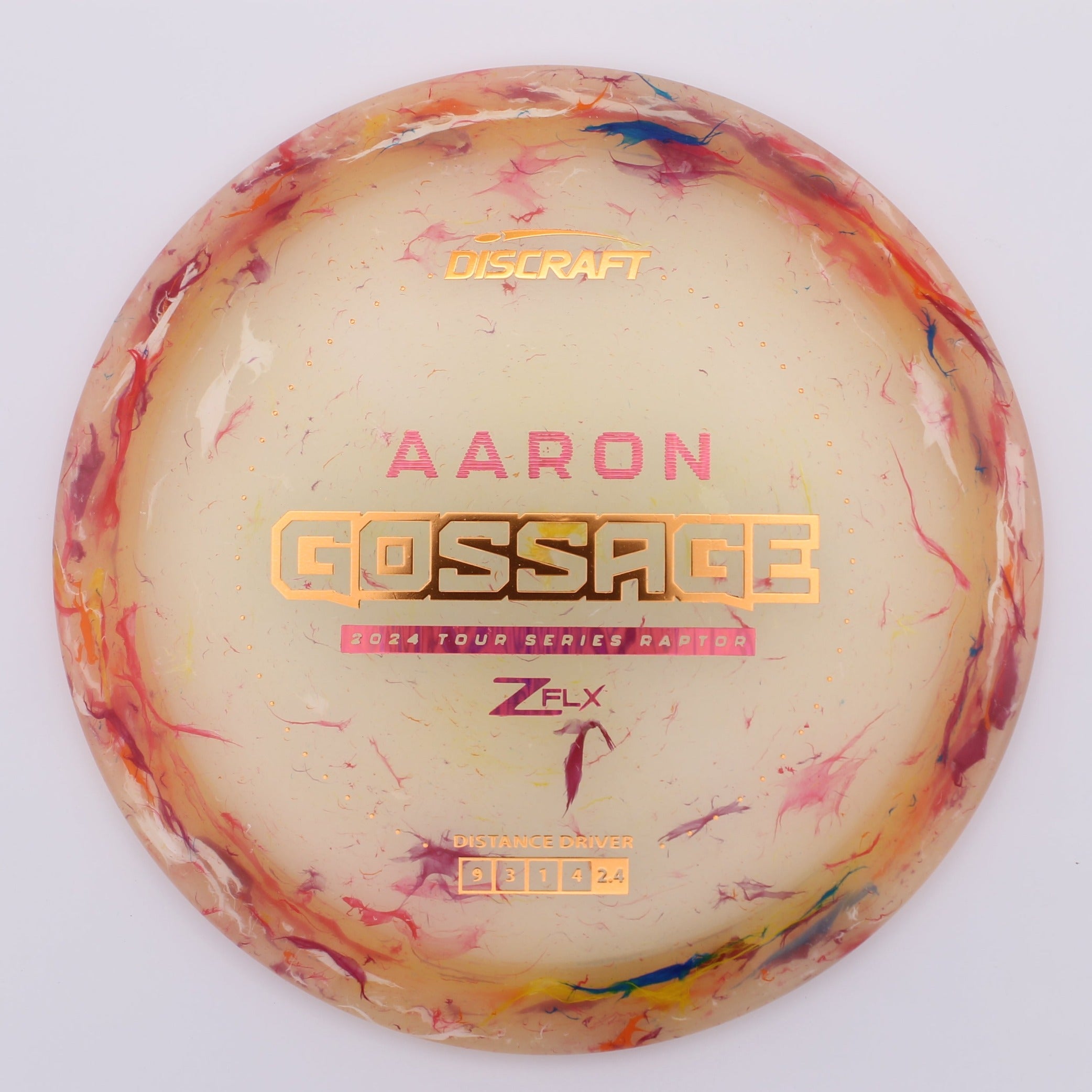 Discraft Fairway Driver Raptor Aaron Gossage 2024 Tour Series Jawbreaker Z FLX
