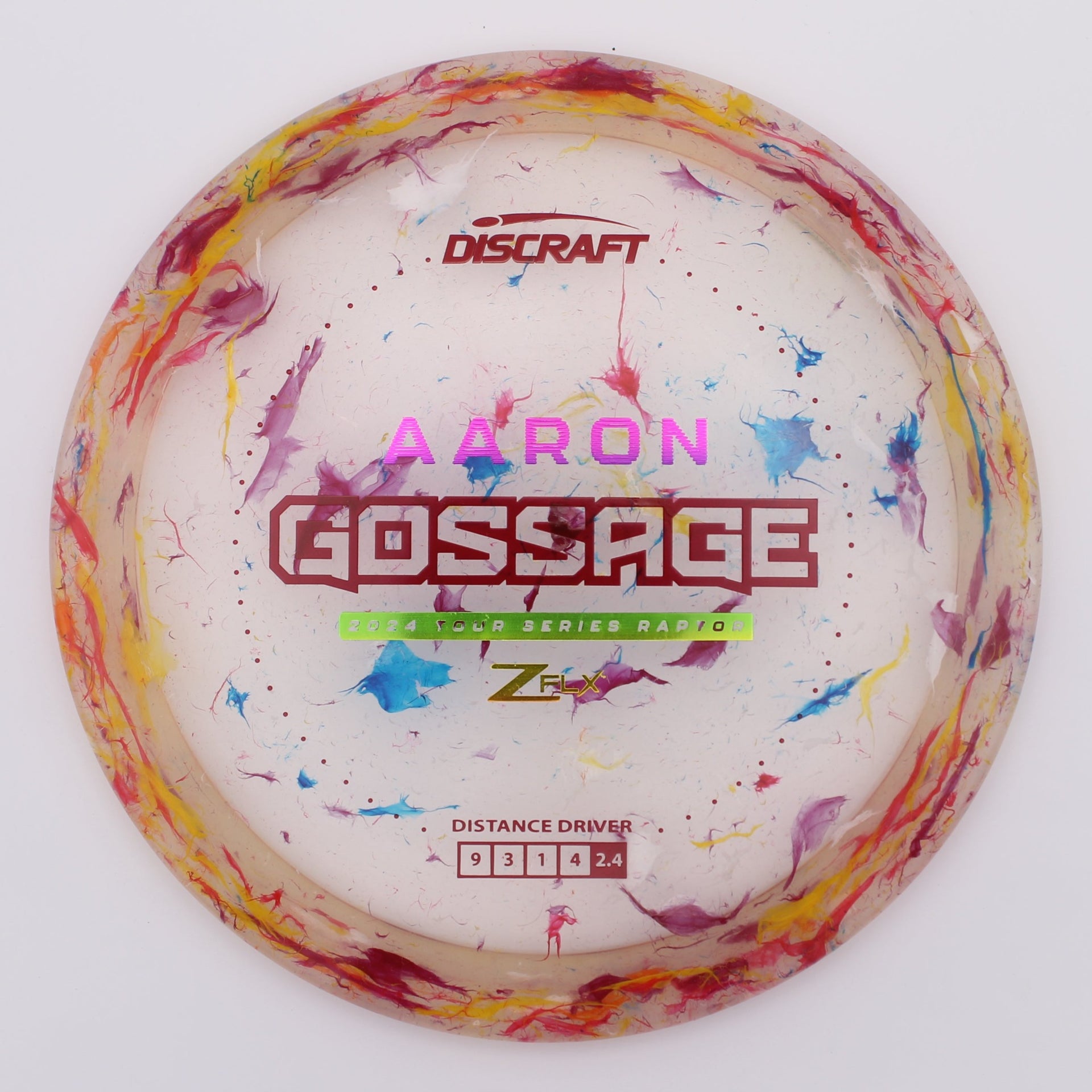 Discraft Aaron Gossage 2024 Tour Series Raptor Driver - Jawbreaker Z FLX Plastic Distance Disc