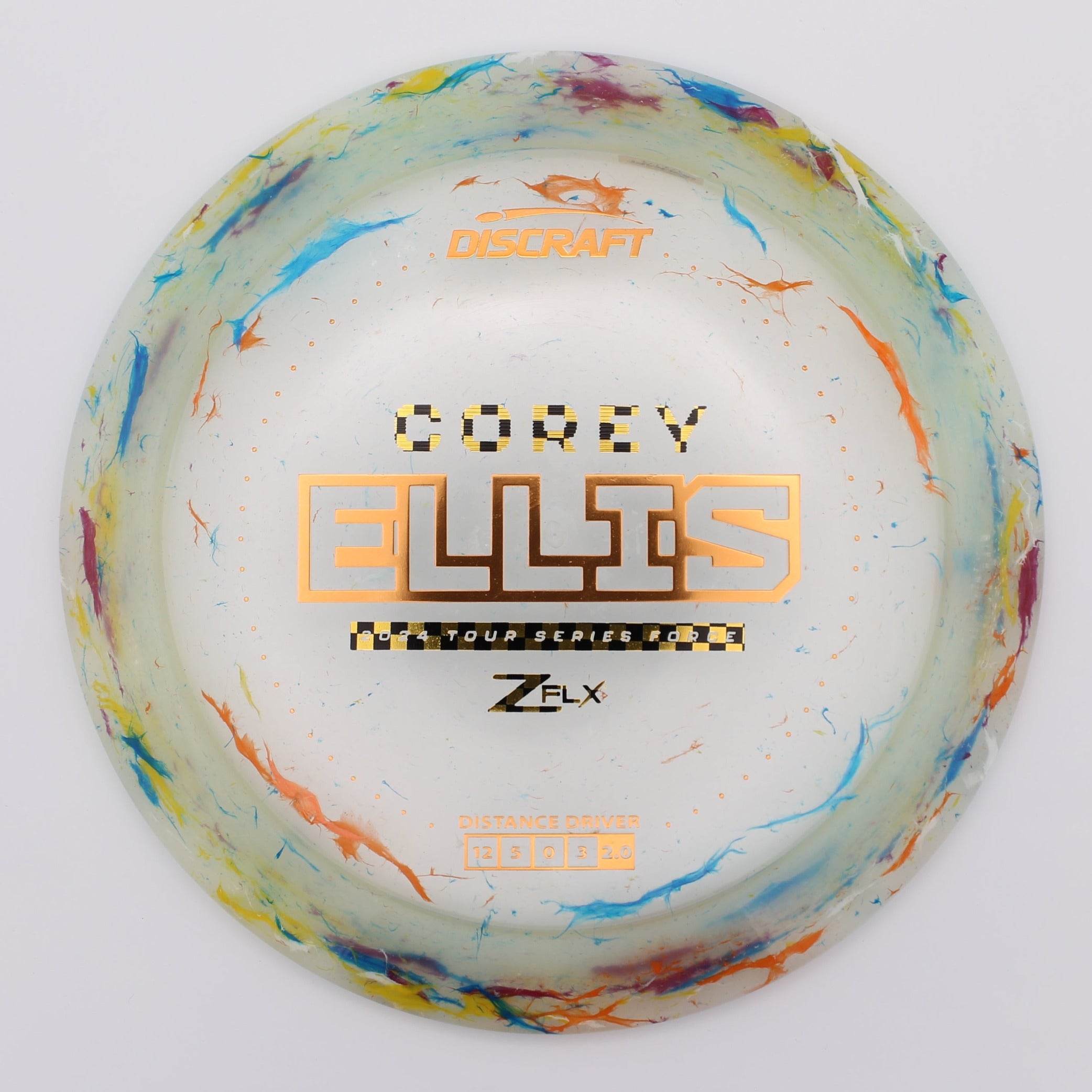 Discraft Distance Driver Force Corey Ellis 2024 Tour Series Jawbreaker Z FLX