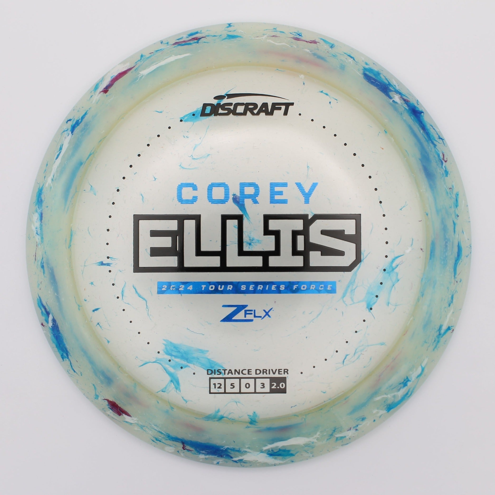 Discraft Distance Driver Force Corey Ellis 2024 Tour Series Jawbreaker Z FLX