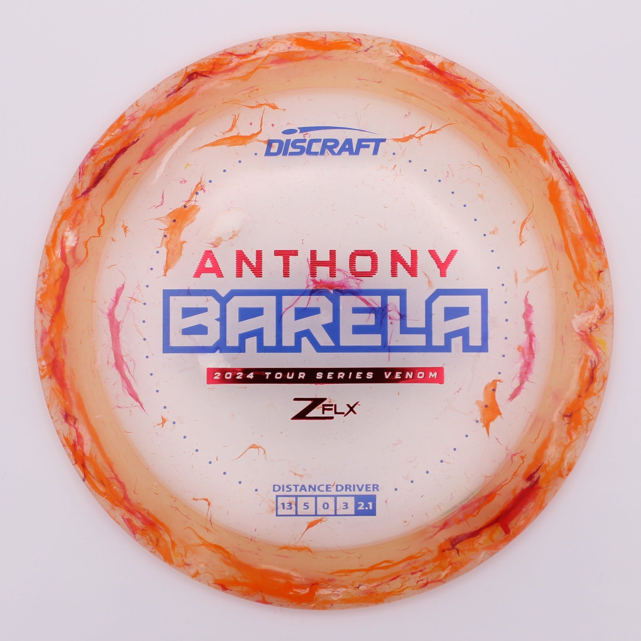 Discraft Distance Driver Venom Anthony Barela 2024 Tour Series Jawbreaker Z FLX