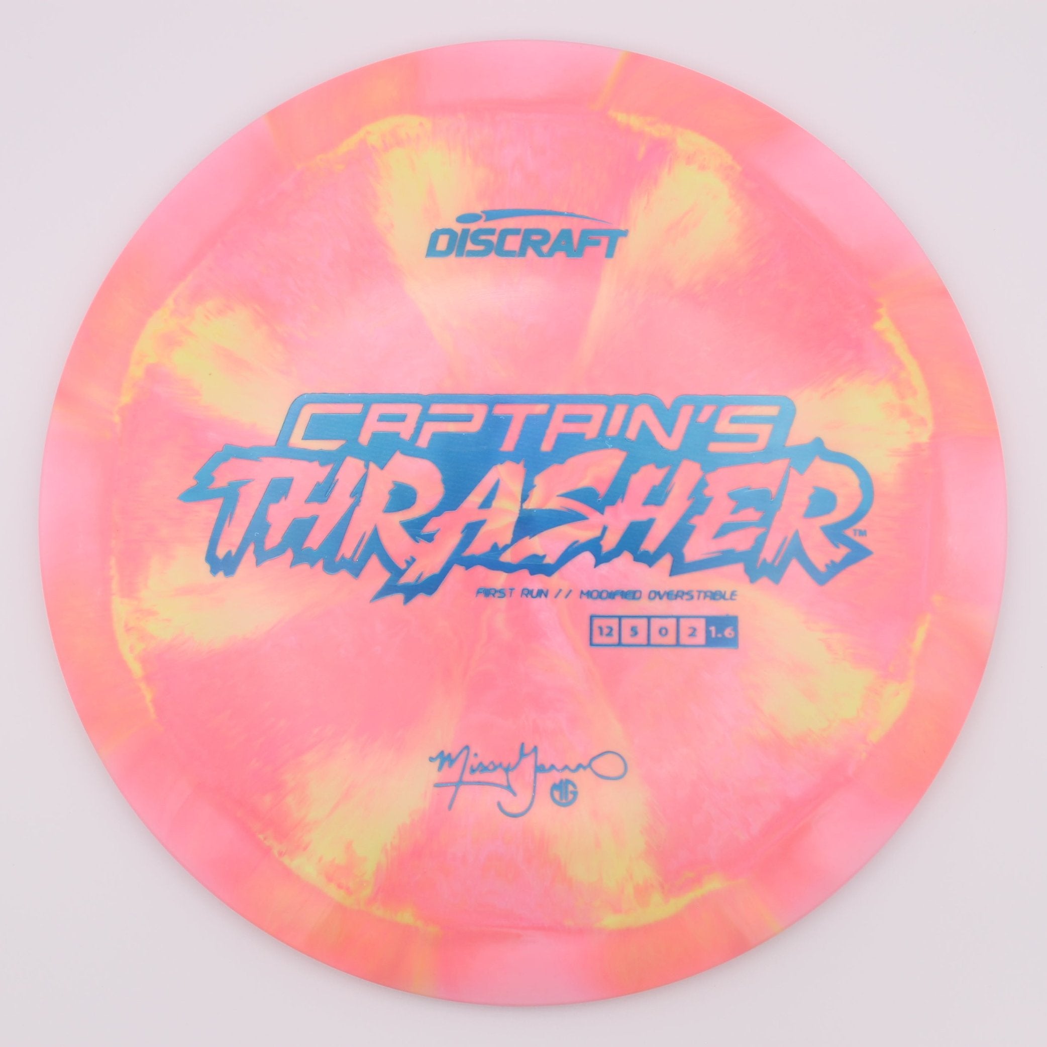 Discraft Distance Driver Captain’s Thrasher ESP First Run Missy Gannon’s Signature