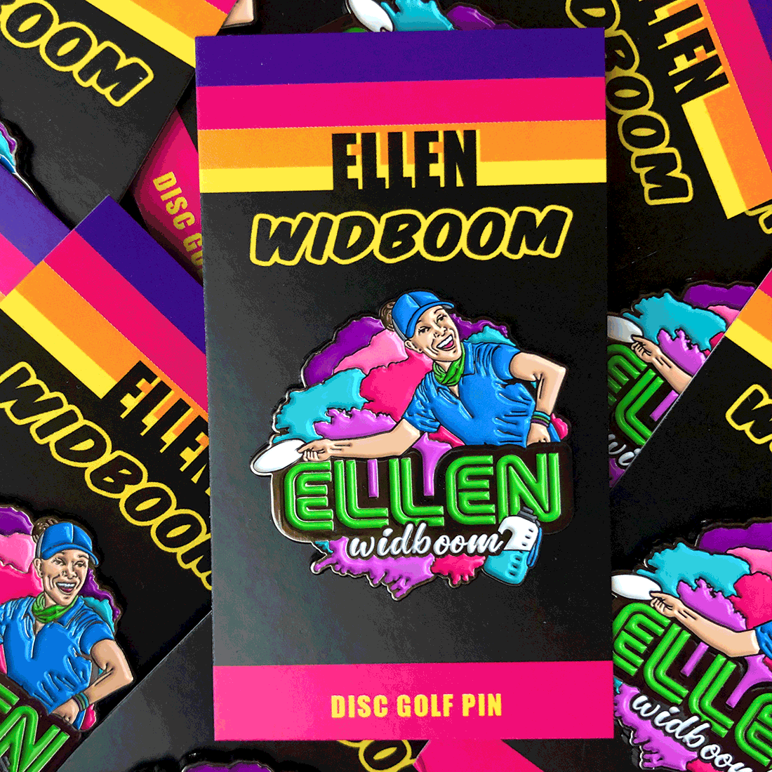 Disc Golf Pins | Ellen Widboom Disc Golf Pin Series 1