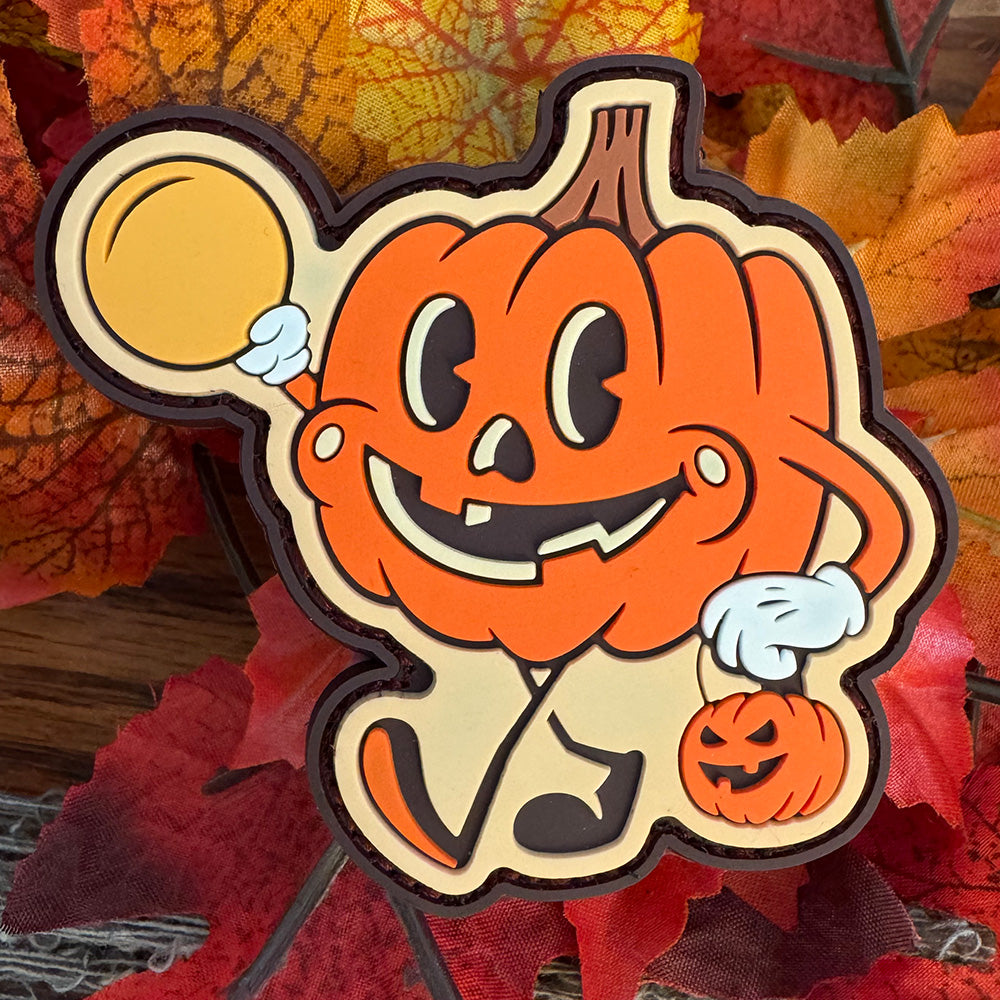 Disc Golf Pins | Halloween 2024 Pumpkin Man Disc Golf PVC Patch