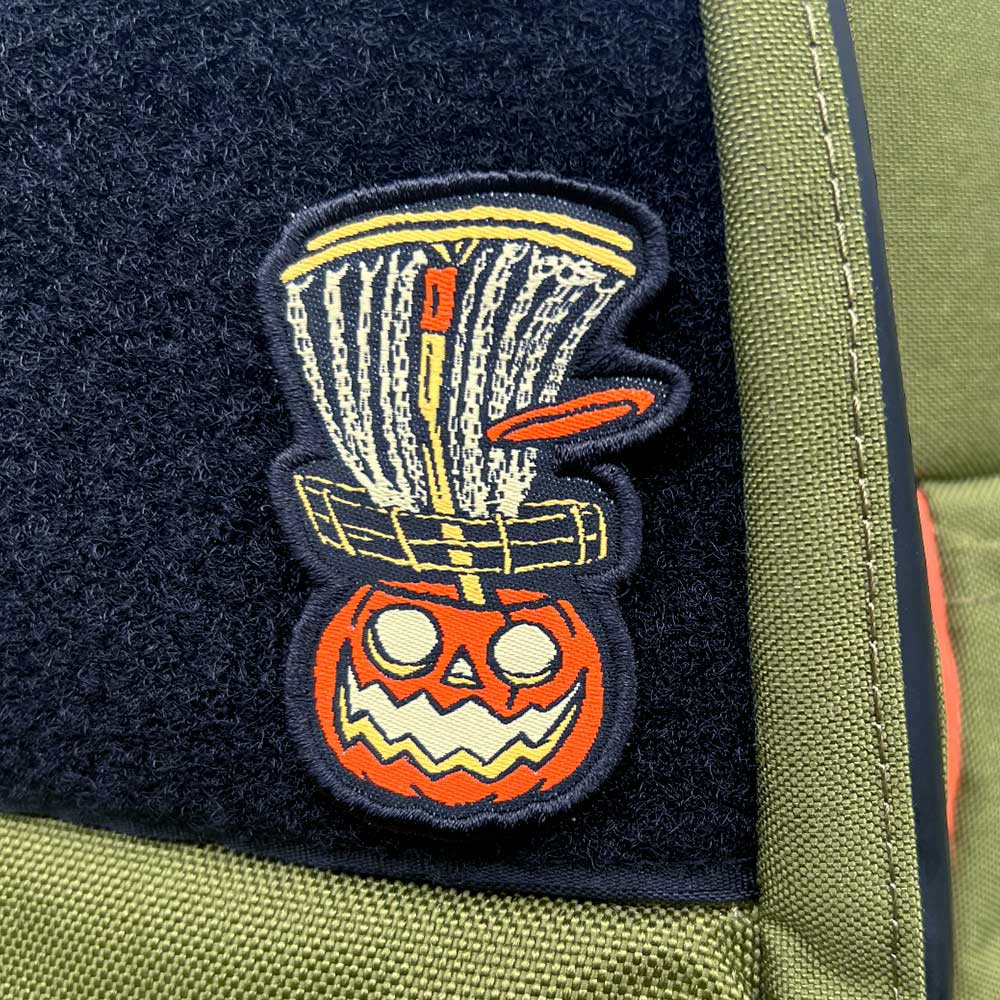 Disc Golf Pins | Halloween Pumpkin Basket Disc Golf Patches™