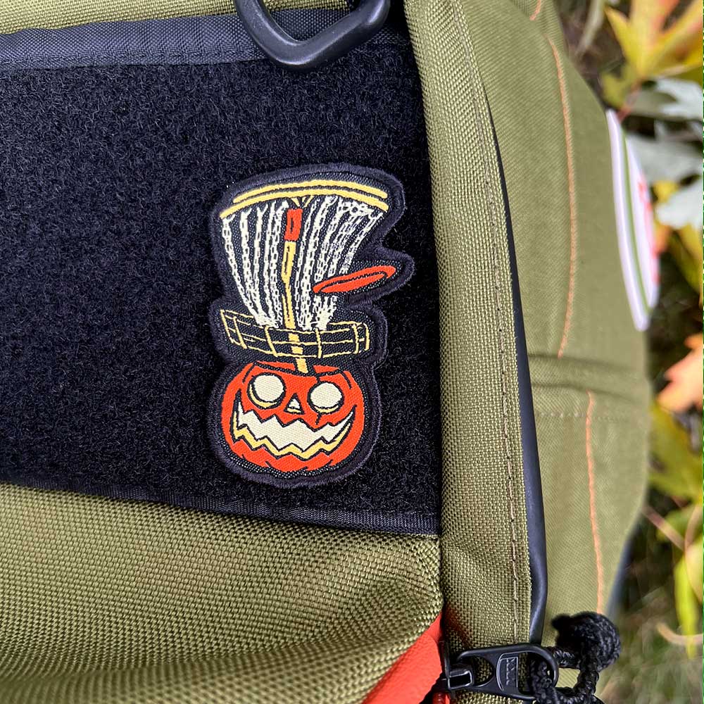 Disc Golf Pins | Halloween Pumpkin Basket Disc Golf Patches™