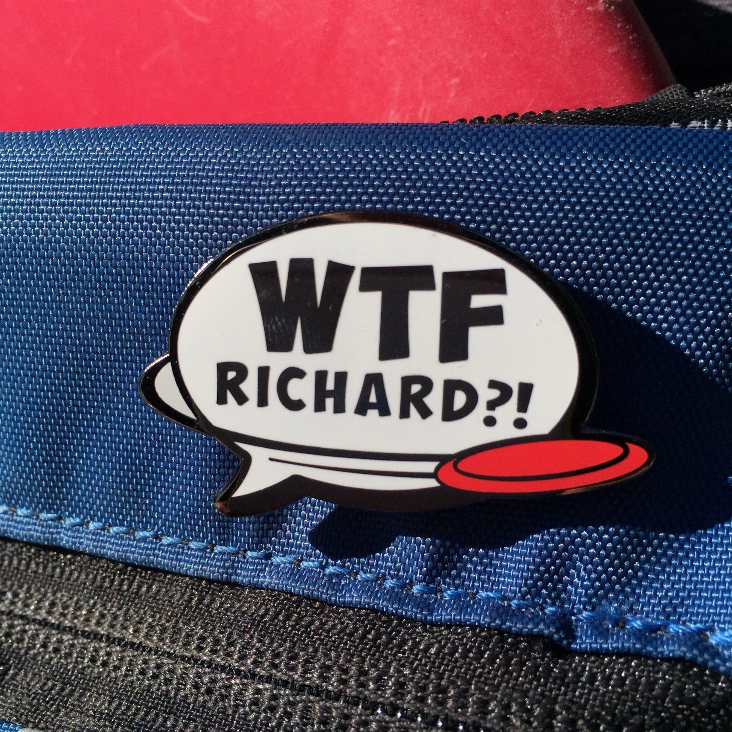 Disc Golf Pins | WTF Richard?! Disc Golf Pin