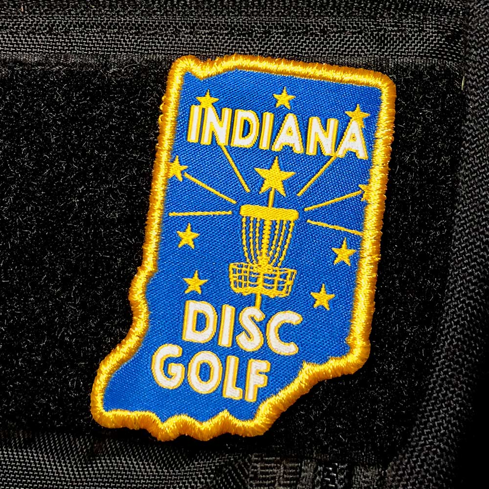 Disc Golf Pins | Indiana Disc Golf Patch - Perfect Disc Golf Gift