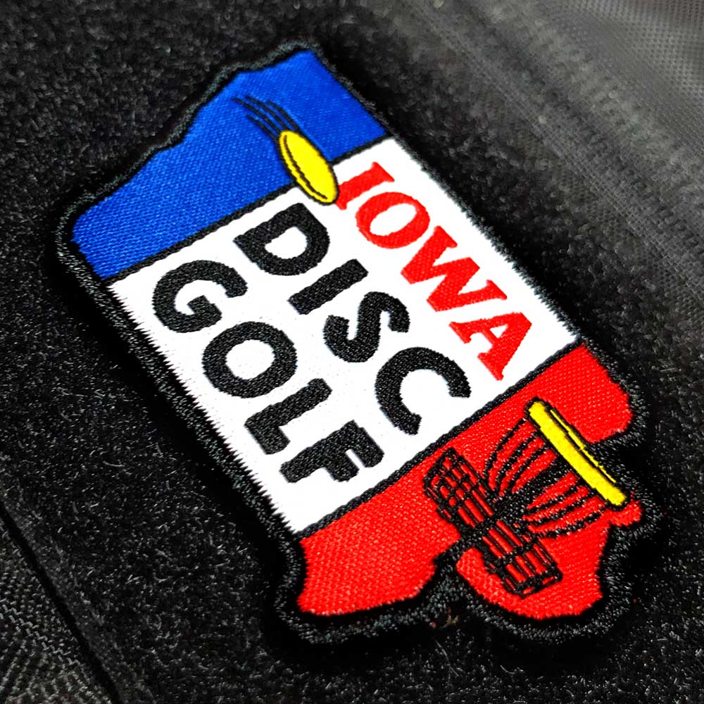 Disc Golf Pins | Iowa Disc Golf Patch - Perfect Disc Golf Gift