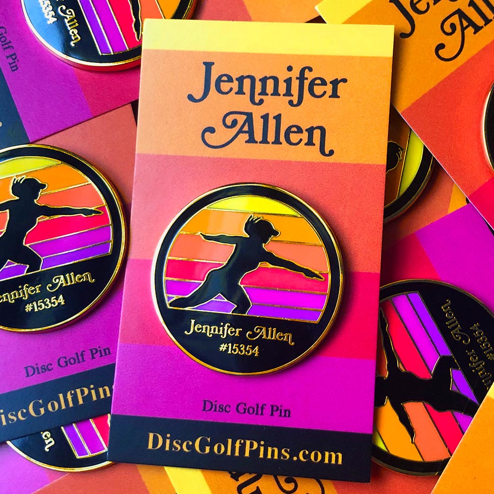 Disc Golf Pins | Jennifer Allen Disc Golf Pin - Series 1