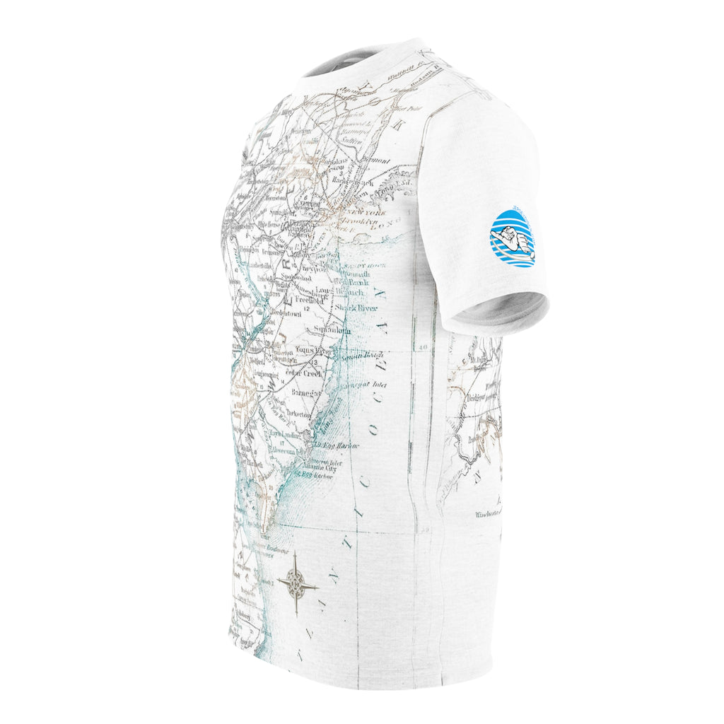 Jersey Discs Map Sublimation Unisex Cut & Sew Tee - Jersey Discs