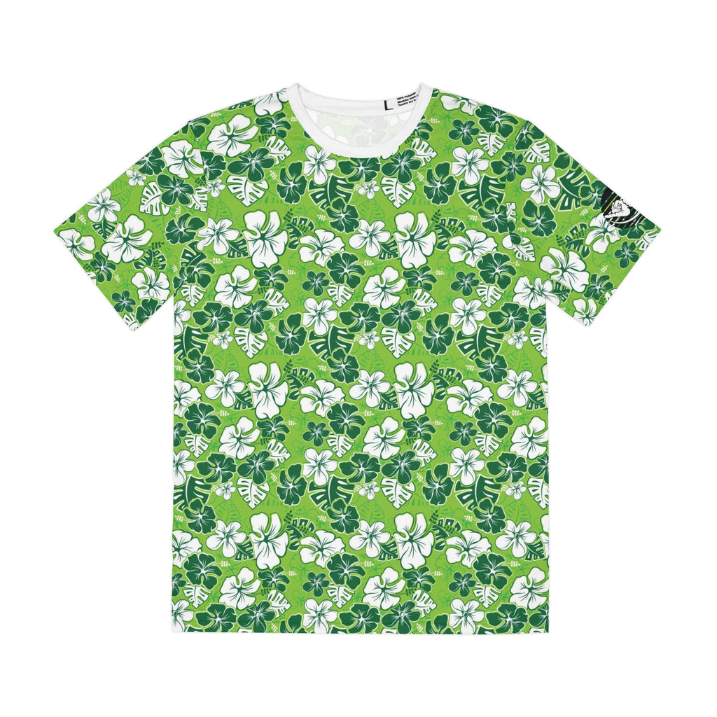 Jersey Discs Green Hawaiian Sublimation Men's Polyester Tee - Jersey Discs